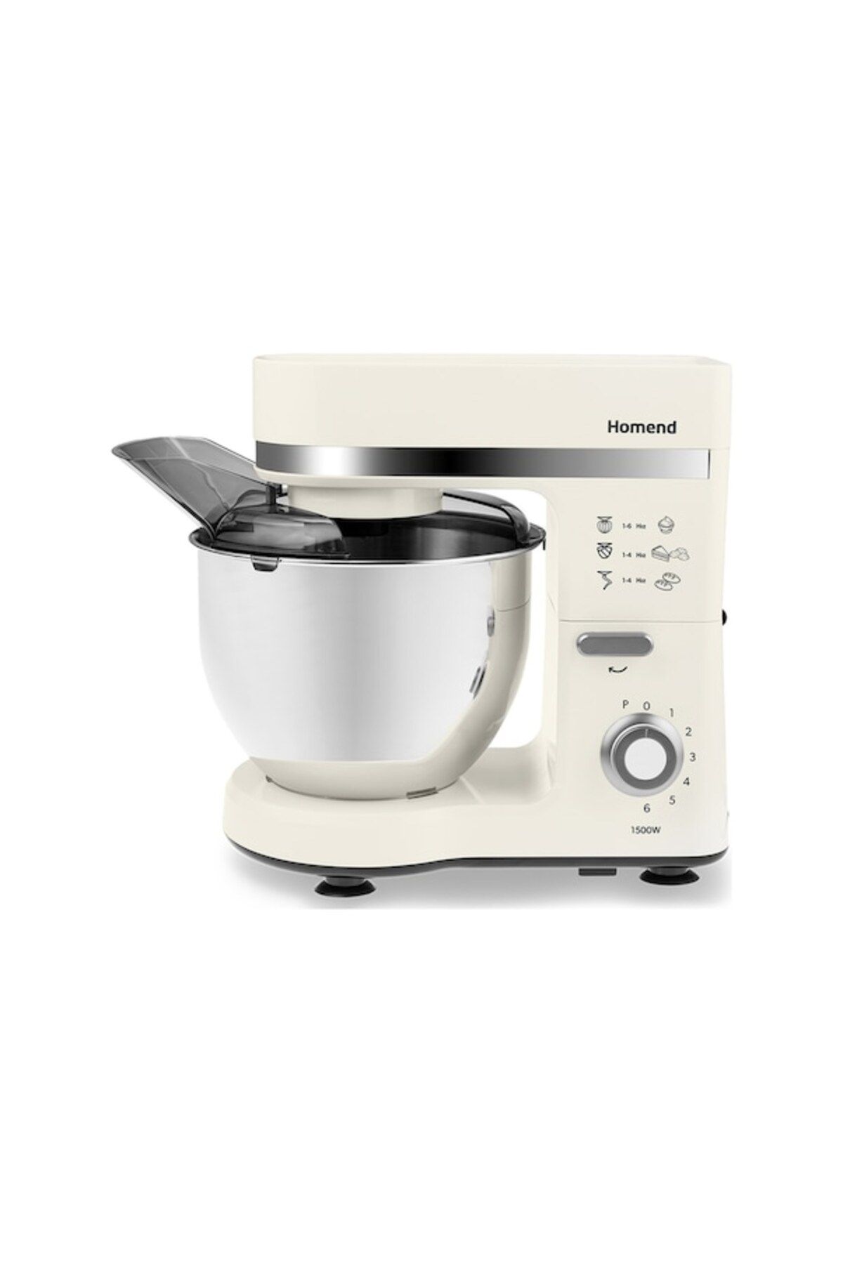 HOMEND Profashion 3063H Stantlı Mikser 1500 Watt 5L Krem
