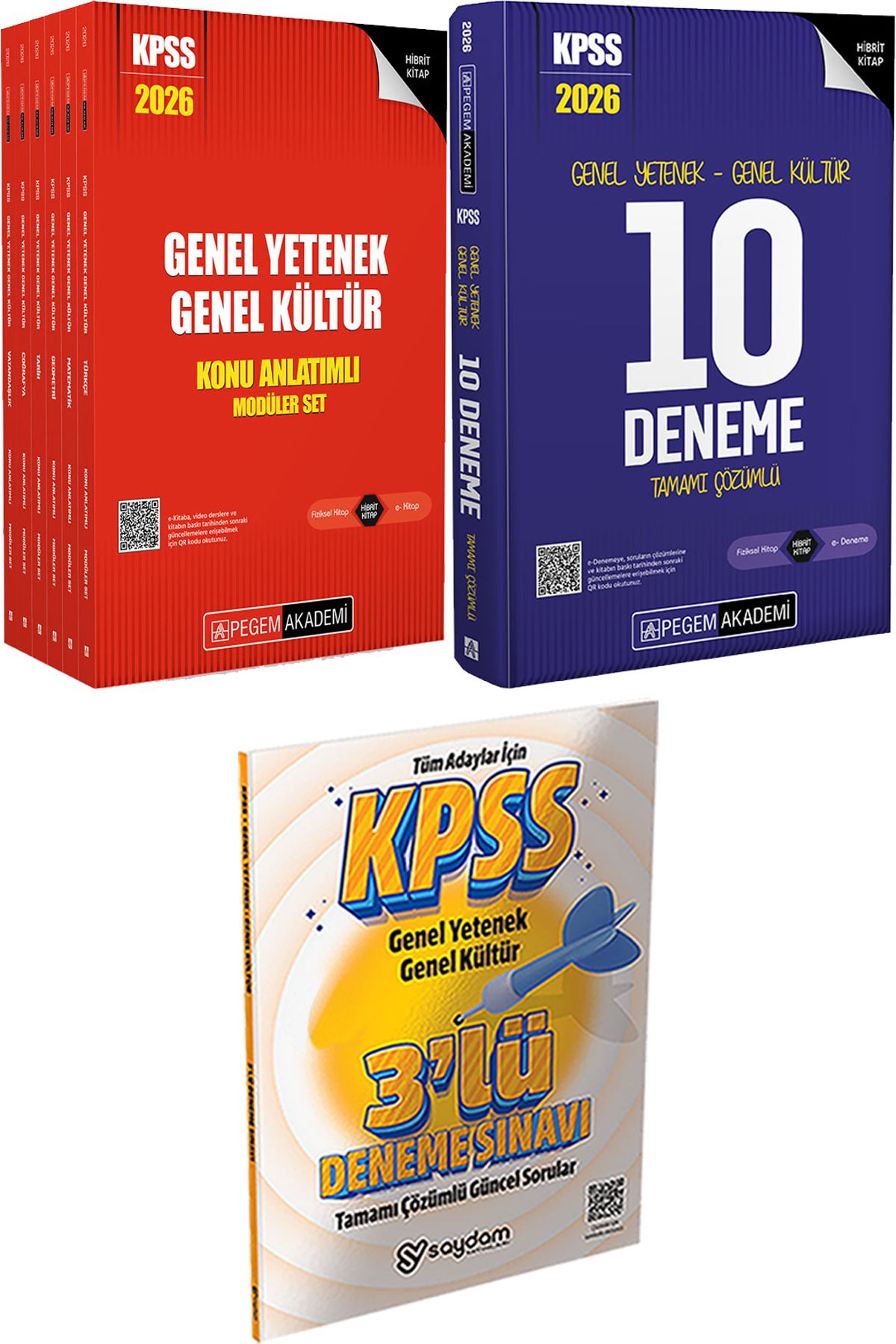 Pegem Akademi Yayıncılık 2026 KPSS Lisans Konu Anlatımlı Modüler Set - 2026 KPSS Tamamı Çözümlü 10 Deneme + 3 Deneme