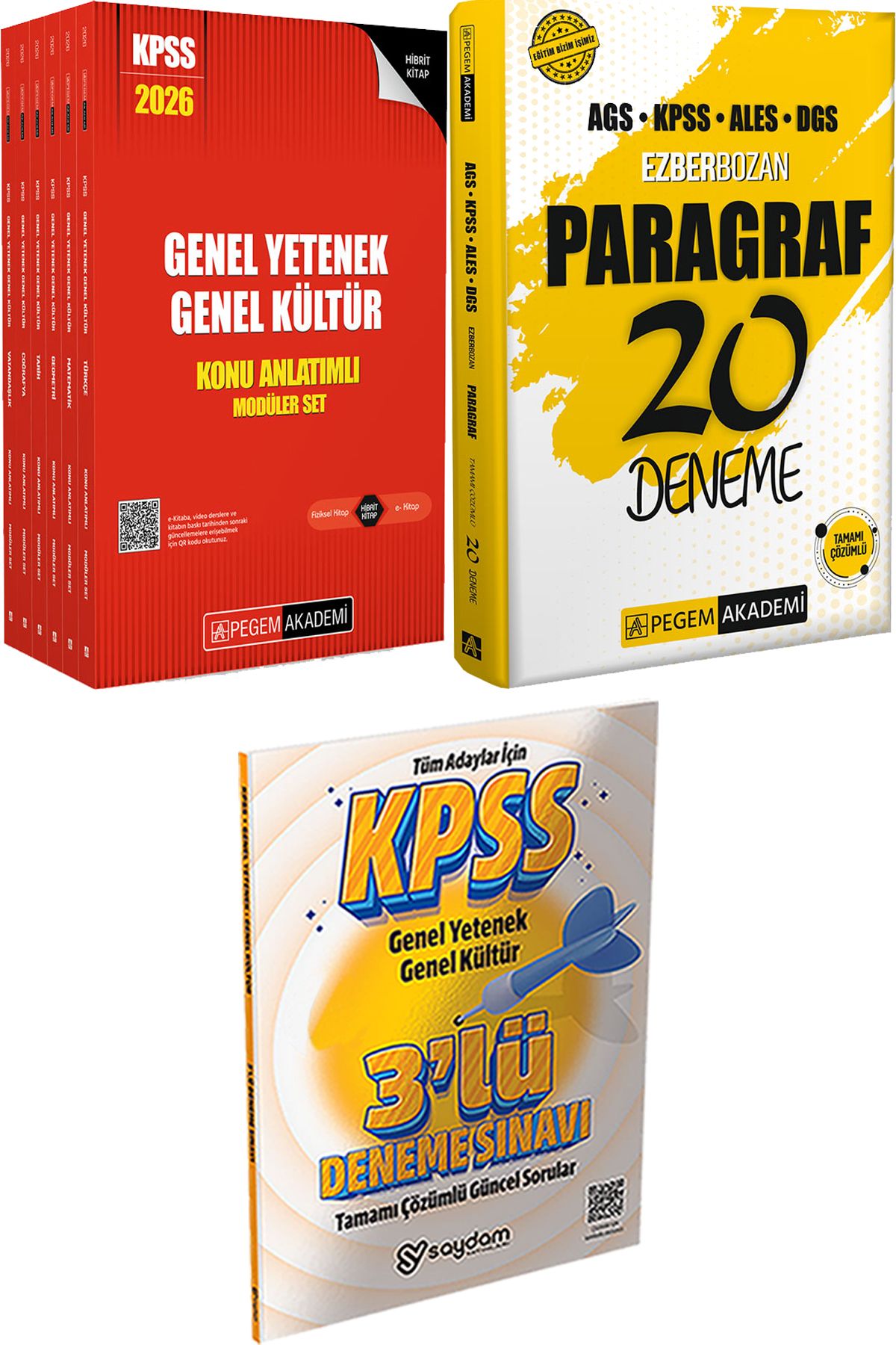 Pegem Akademi Yayıncılık 2026 KPSS Lisans Konu Anlatımlı Modüler Set - Ezberbozan Paragraf 20 Deneme + 3 Deneme