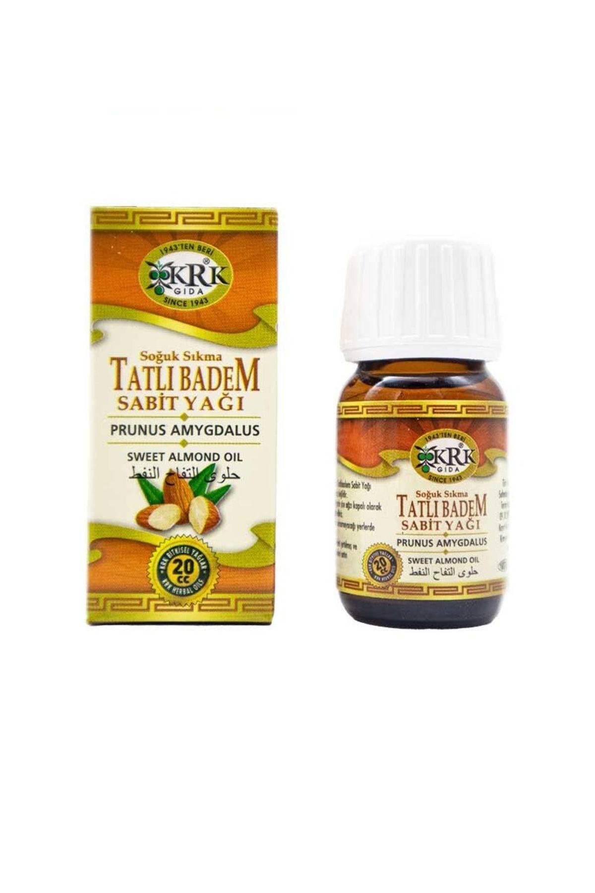 JUIWI Tatlı Badem Yağı 20cc Soğuk Sıkım (Sweet Almaond Oil)