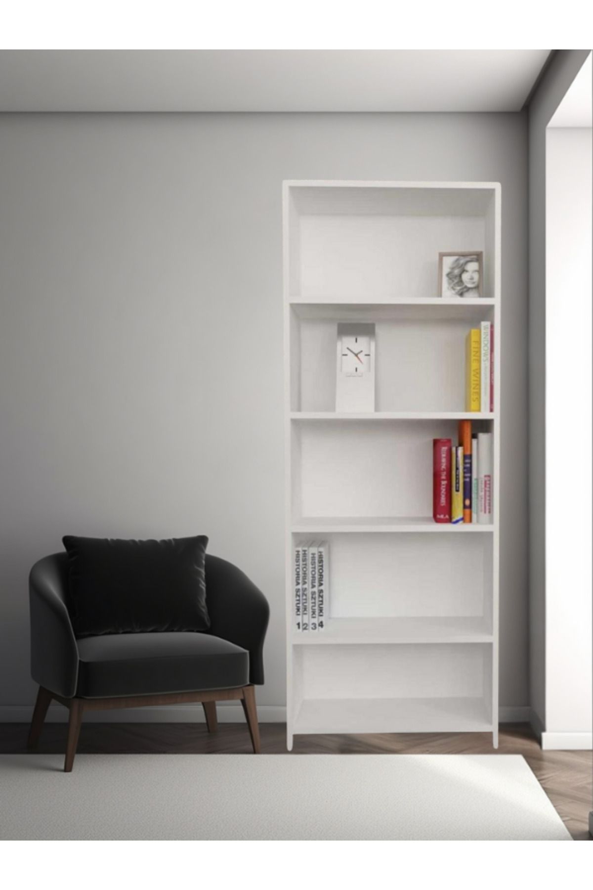 İdil home Eto Kitaplık 5 Raflı