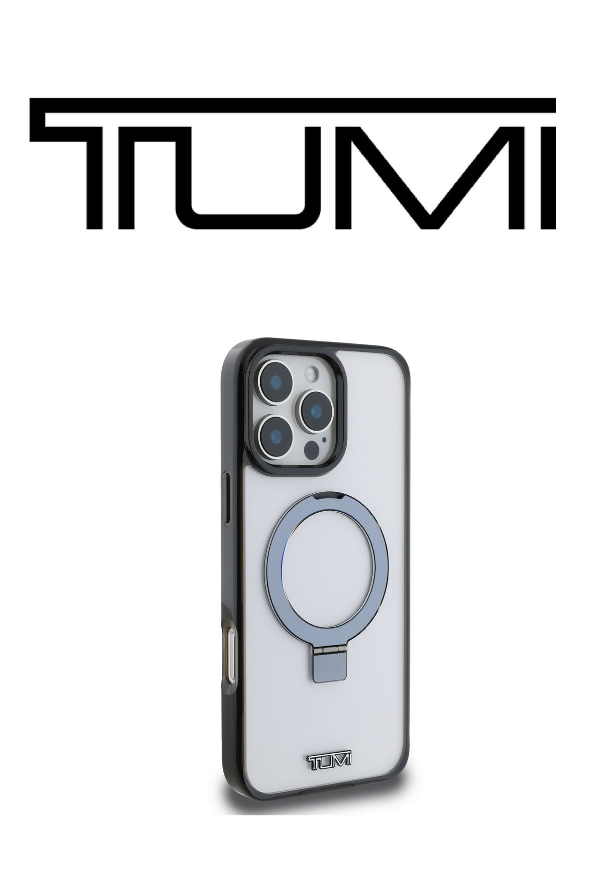 TUMI-كفر حماية شفاف لـ iPhone 16 Pro Max بدعم Mag Safe ومِسكة متعددة الاستخدامات بتصميم فرنسي من TUMI 4