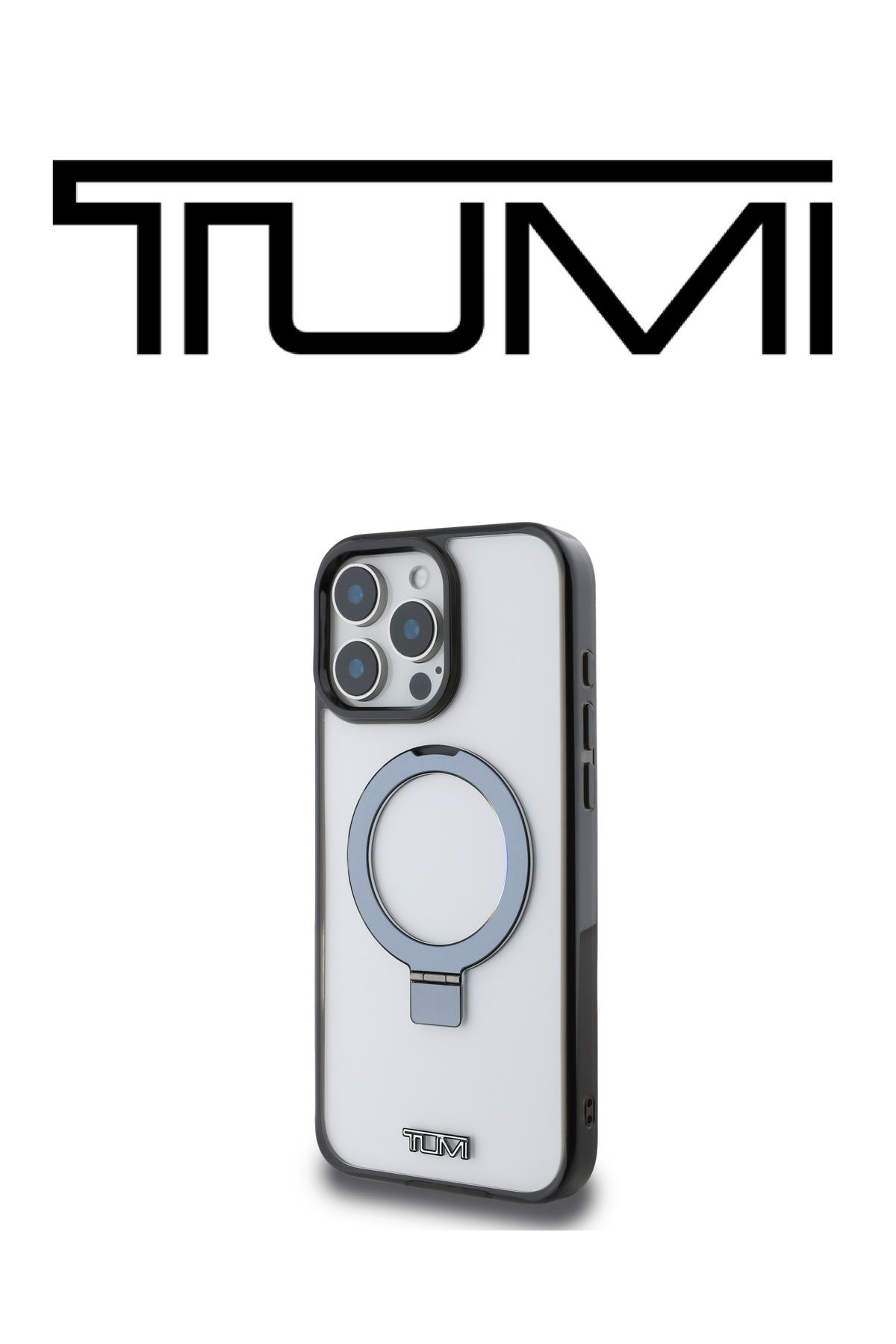 TUMI-كفر حماية شفاف لـ iPhone 16 Pro Max بدعم Mag Safe ومِسكة متعددة الاستخدامات بتصميم فرنسي من TUMI 3