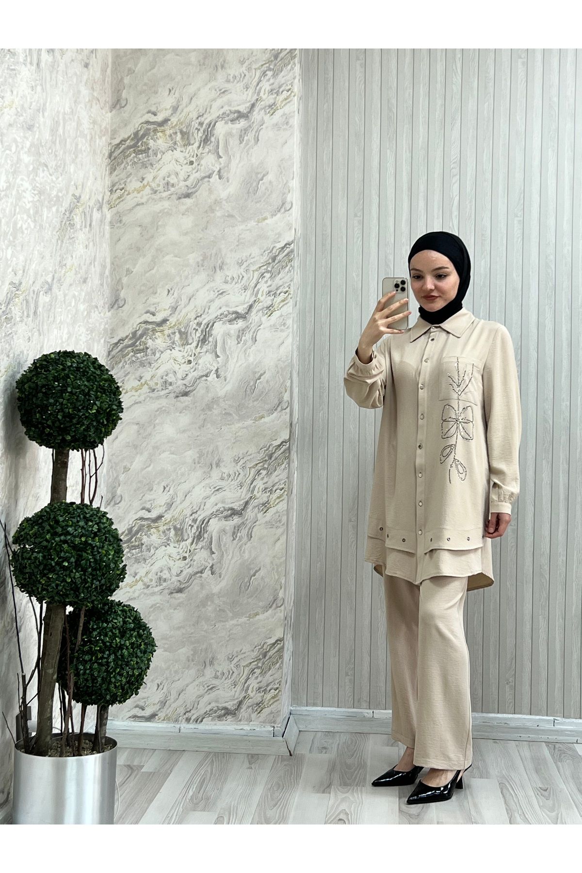 Mkstore Mk Taş detaylı ikili takım