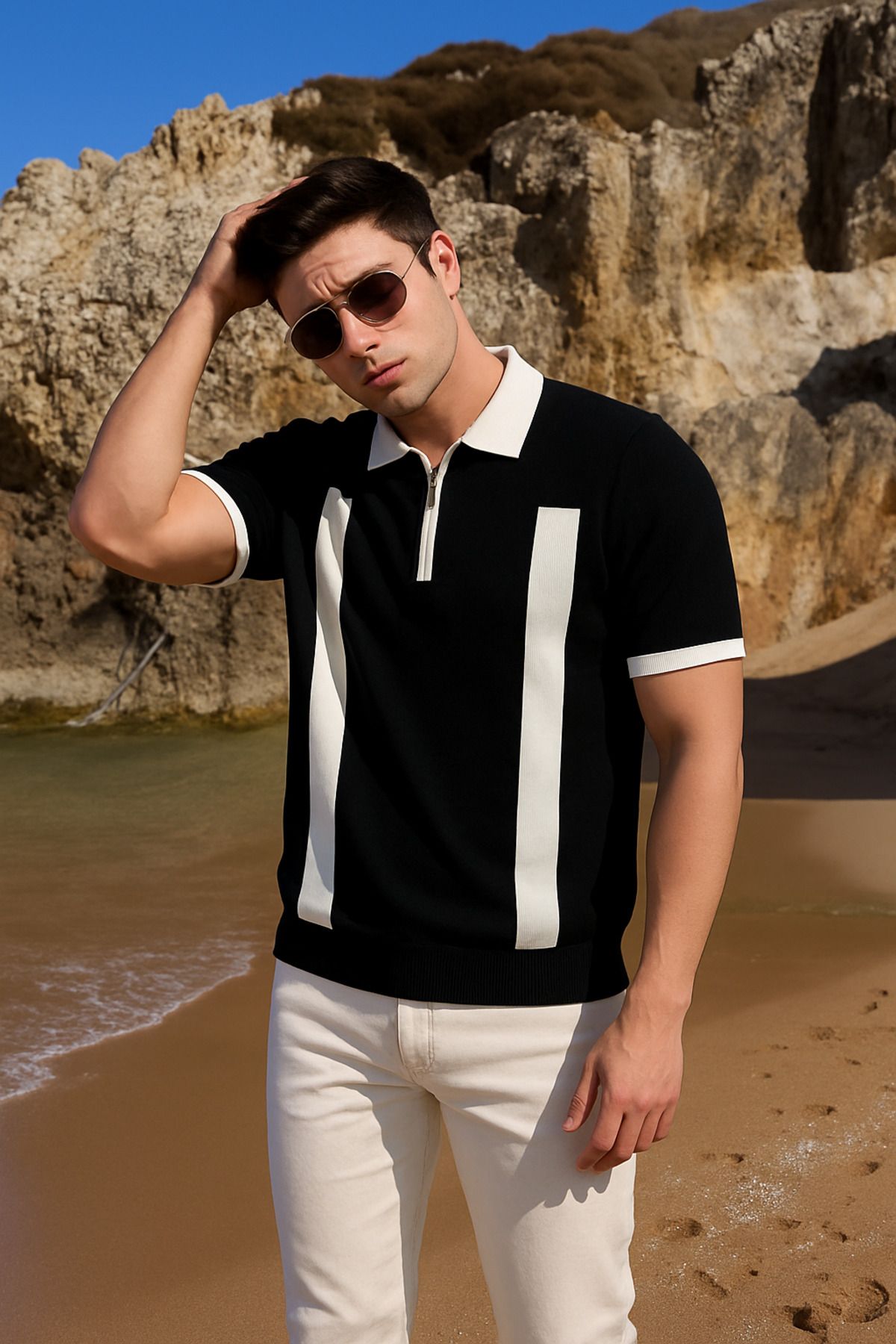 LC Waikiki Premium Triko Polo Yaka Tişört Erkek – Modern Fit, Terletmeyen, Yazlık Stil