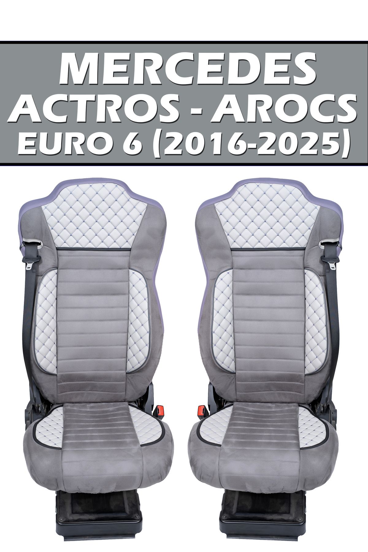 VIPTIRSHOP MERCEDES ACTROS - AROCS EURO 6 (2016-2025) DERİ SÜET ORTAPEDİK KOLTUK KILIFI