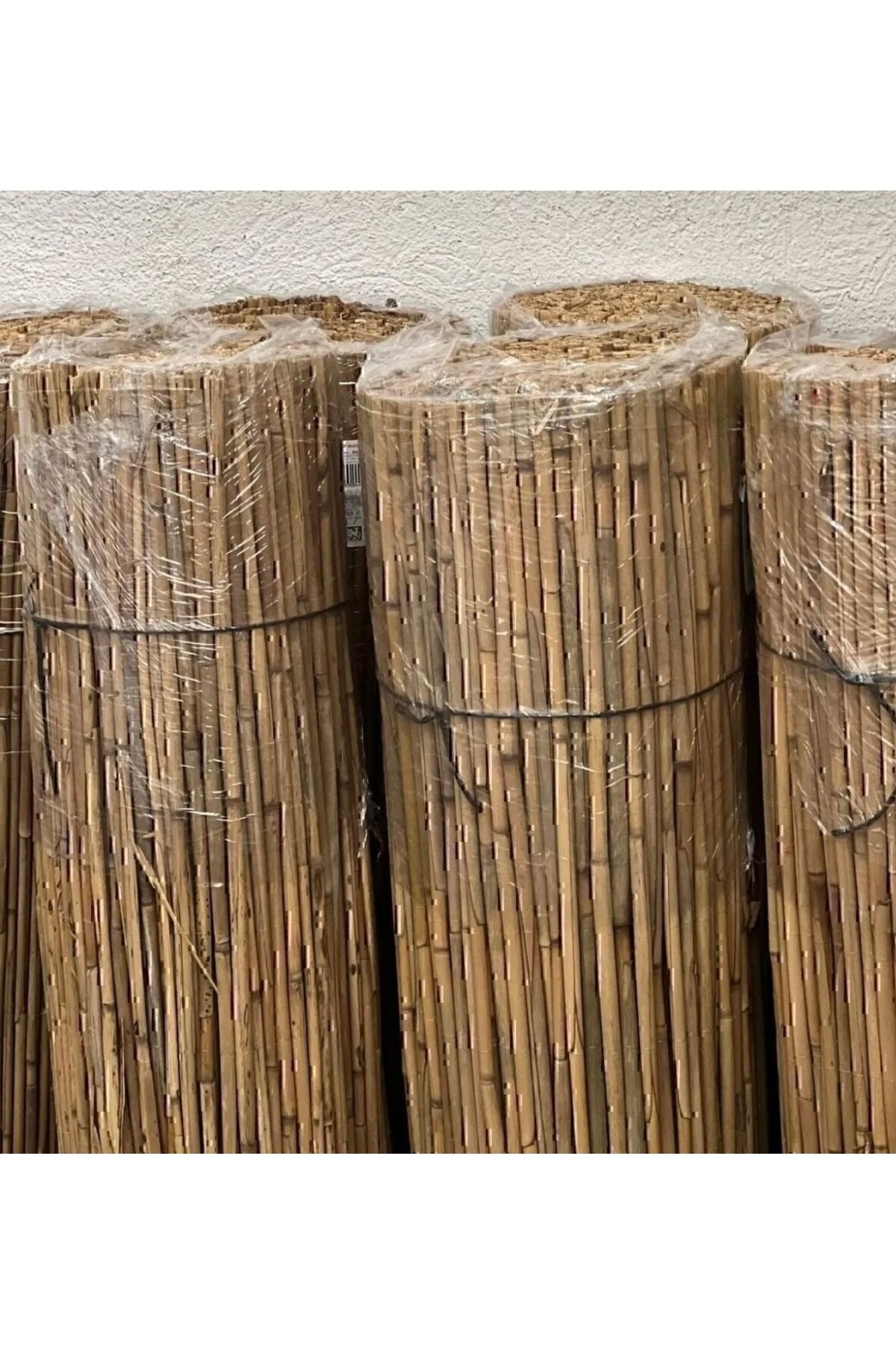 metrohasır Doğal kamış hasır çit 1m X 5m doğal bambu -bahçe Çiti - Gölgelik Hasır -tavan Dekorasyon