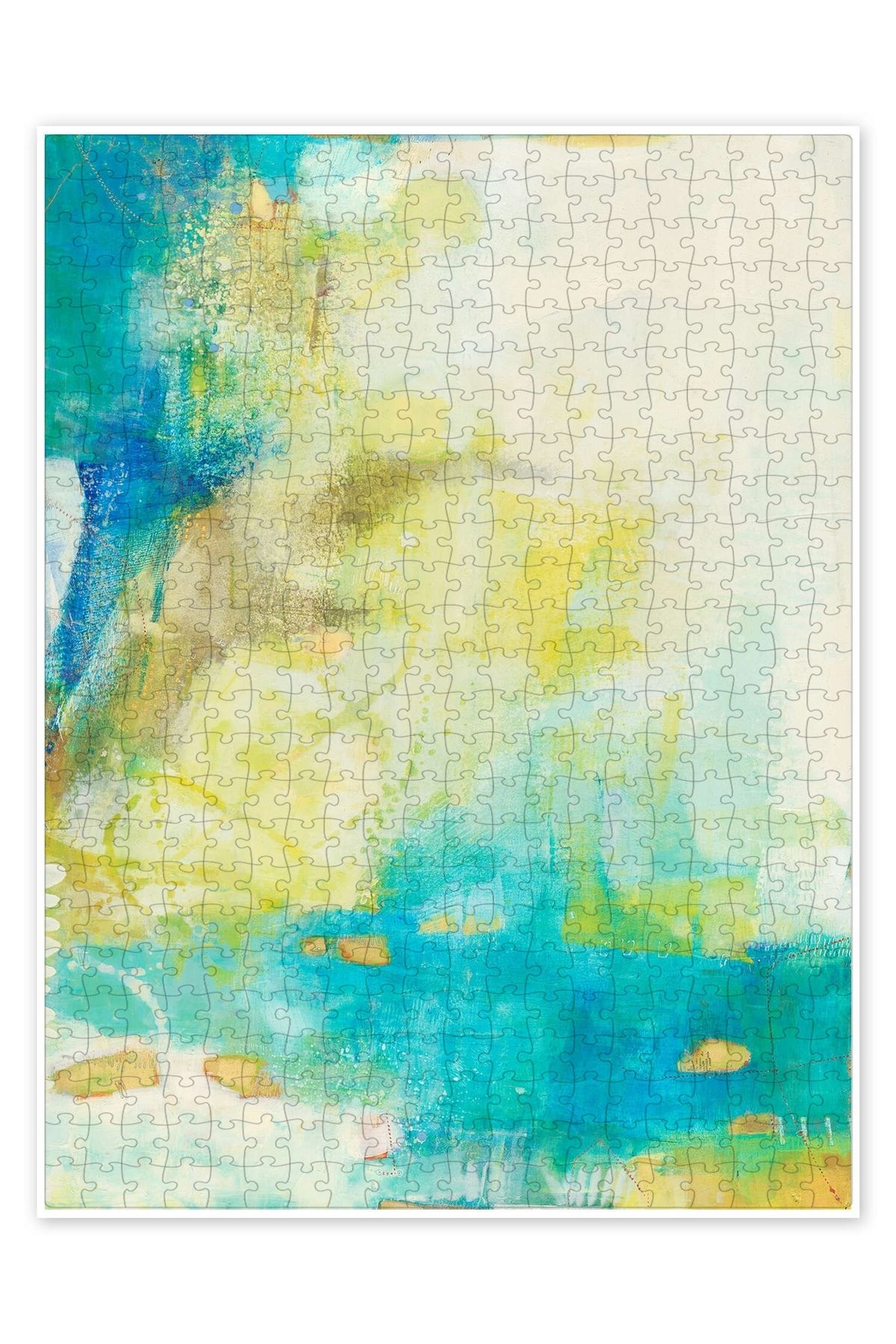 Jeronkarji Güneş ve Deniz 500 Parça Puzzle Yapboz Bohem Soyut Sanat Temalı