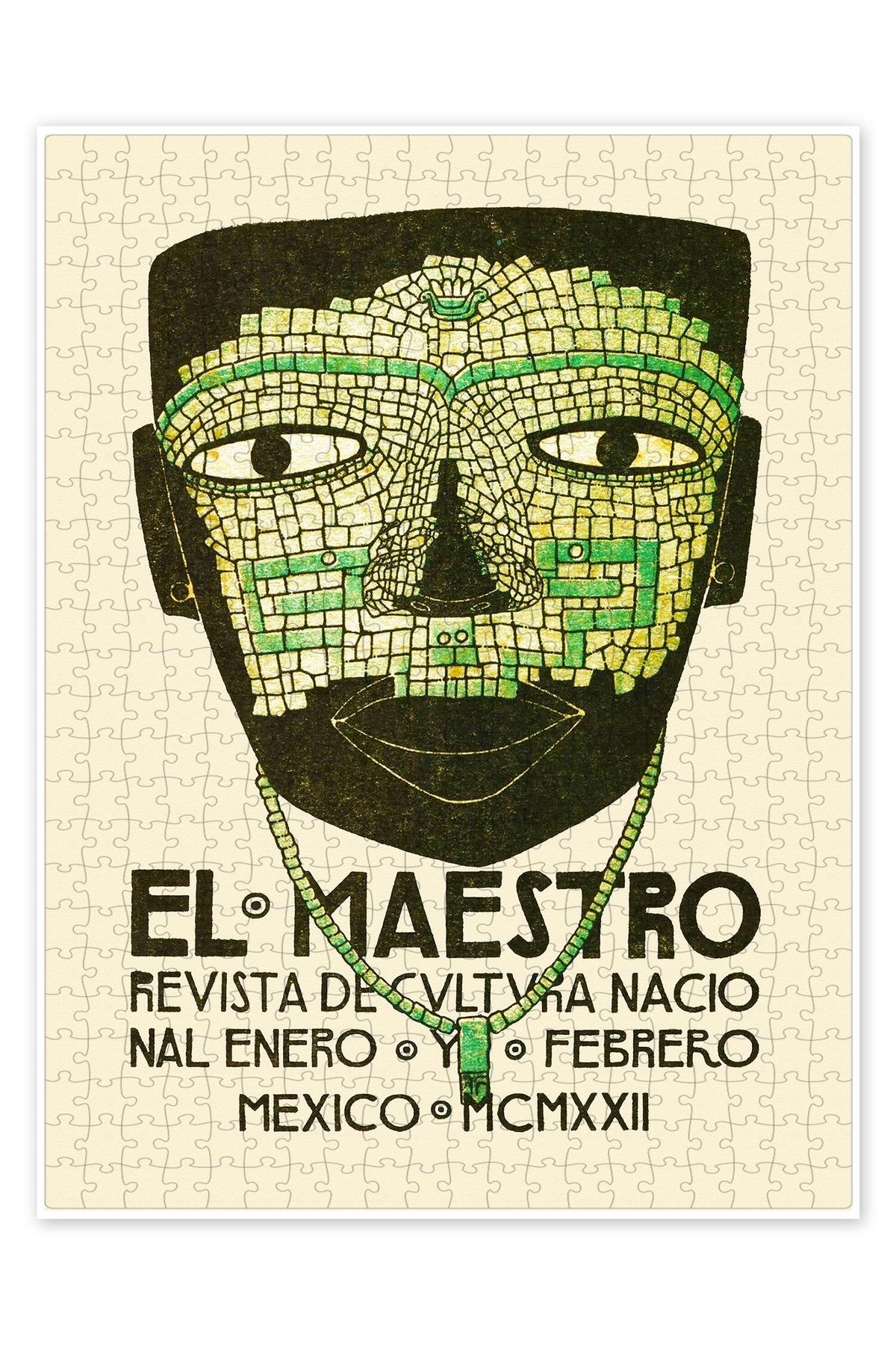 Jeronkarji El Maestro Magazine Cover IV 500 Parça Puzzle Yapboz Bohem Soyut Sanat Temalı