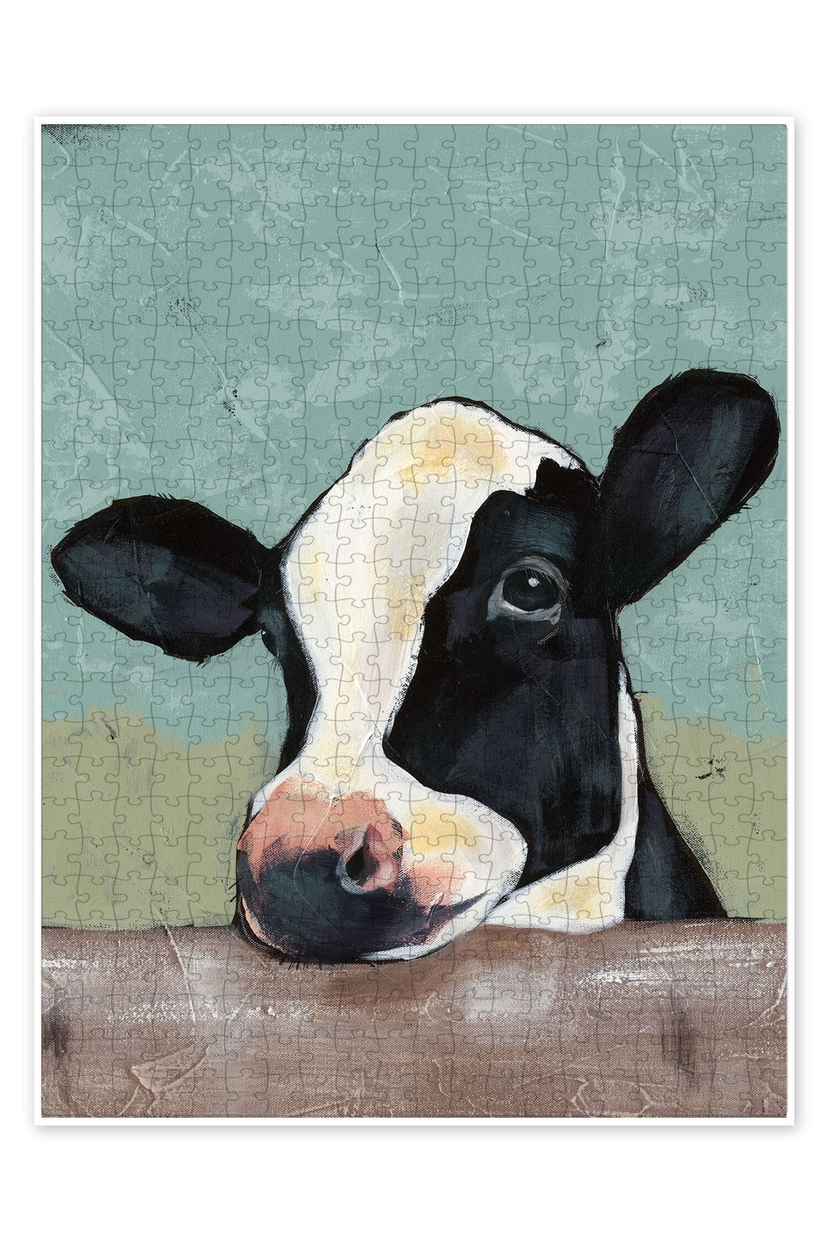Jeronkarji Holstein İnek II 500 Parça Puzzle Yapboz Kedi Köpek Temalı Doğa ve Orman Hayvanları