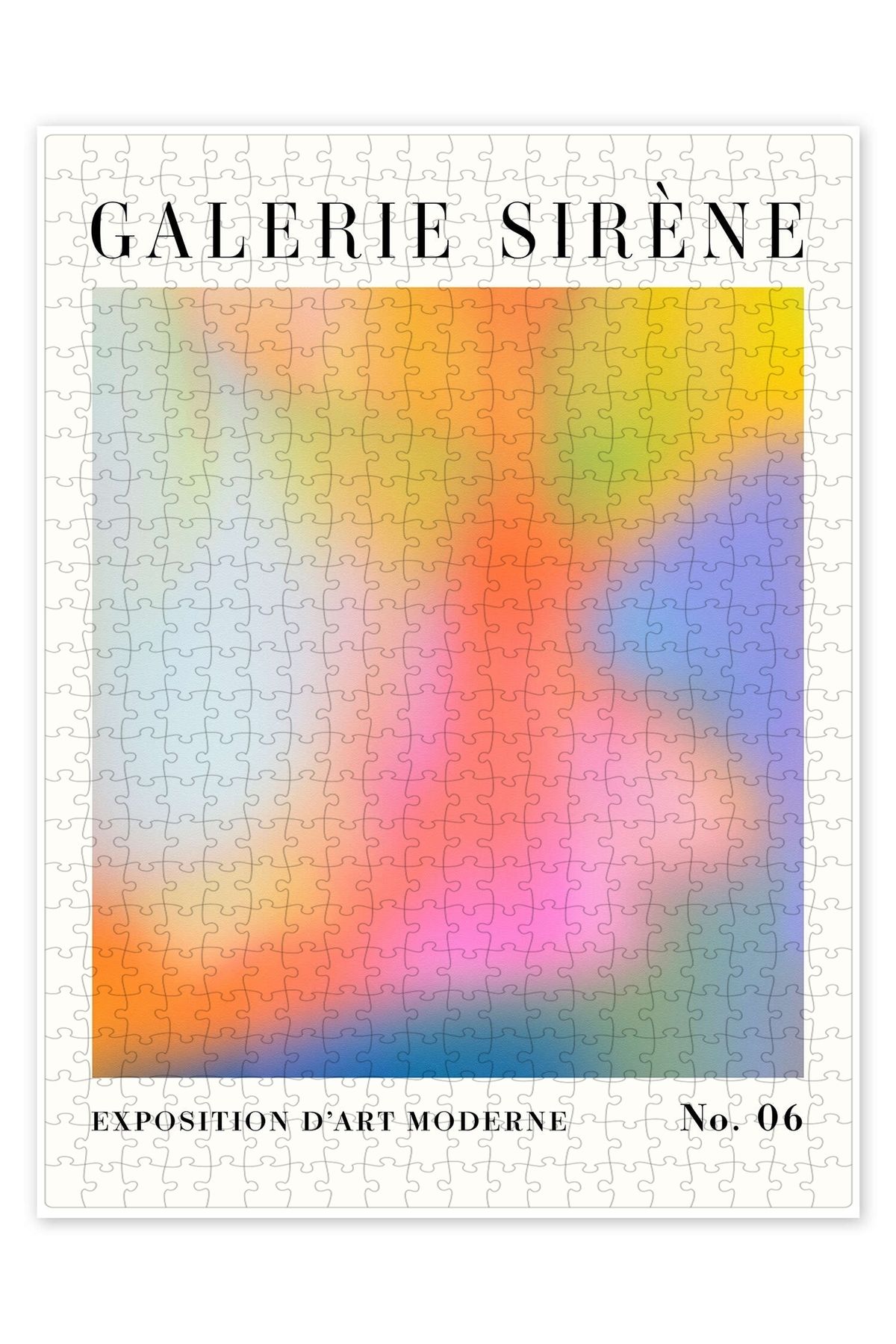 Jeronkarji Radiant Gradients VI 500 Parça Puzzle Yapboz Bohem Soyut Sanat Temalı