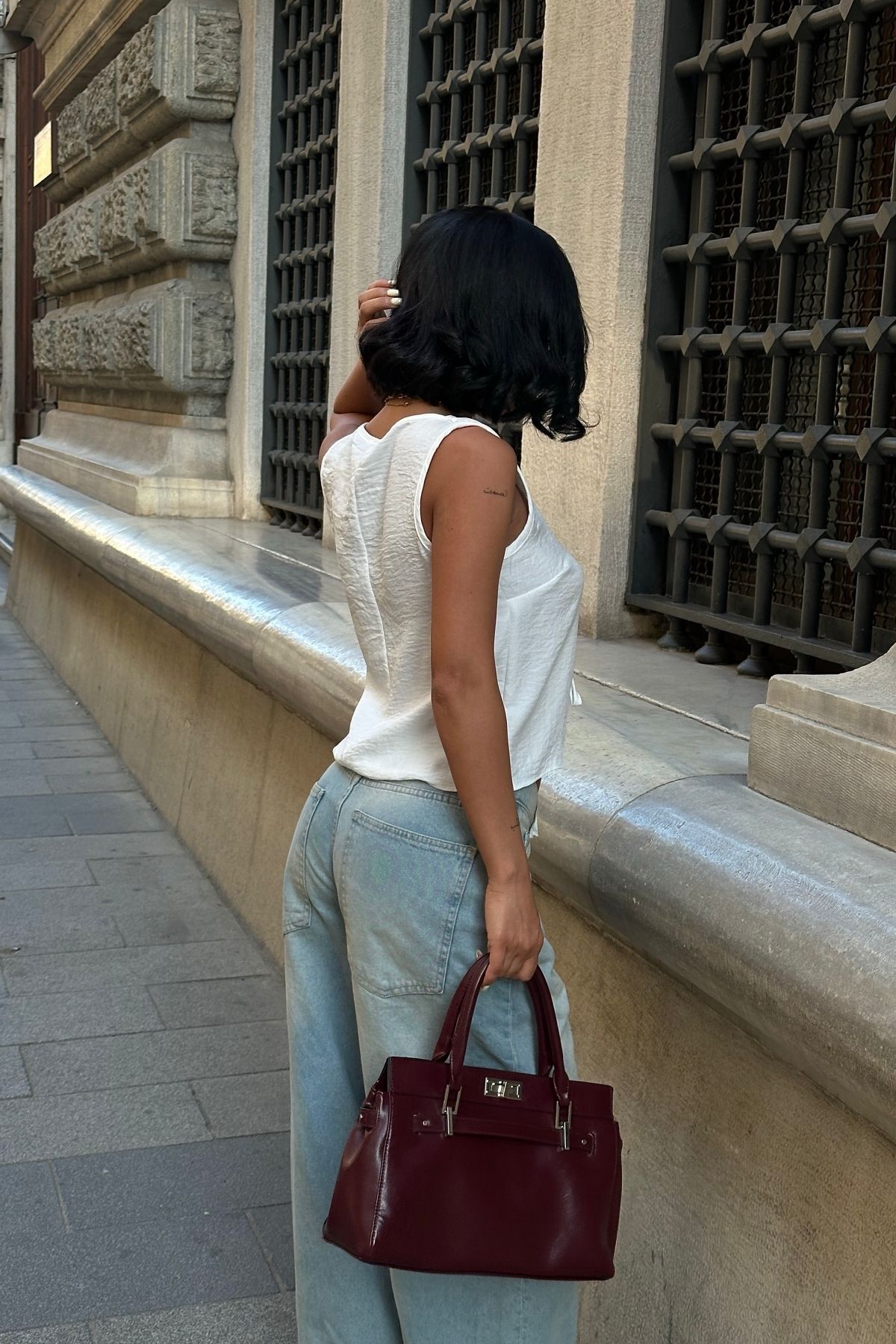 World Fashion Trends-ΜΠΛΟΥΖΑ ΥΦΑΝΤΗ ΜΕ ΛΑΝΤΑ ΜΠΡΟΣΤΑ ΚΑΙ ΛΑΝΤΑ ΣΤΟ ΛΑΝΤΑ 5