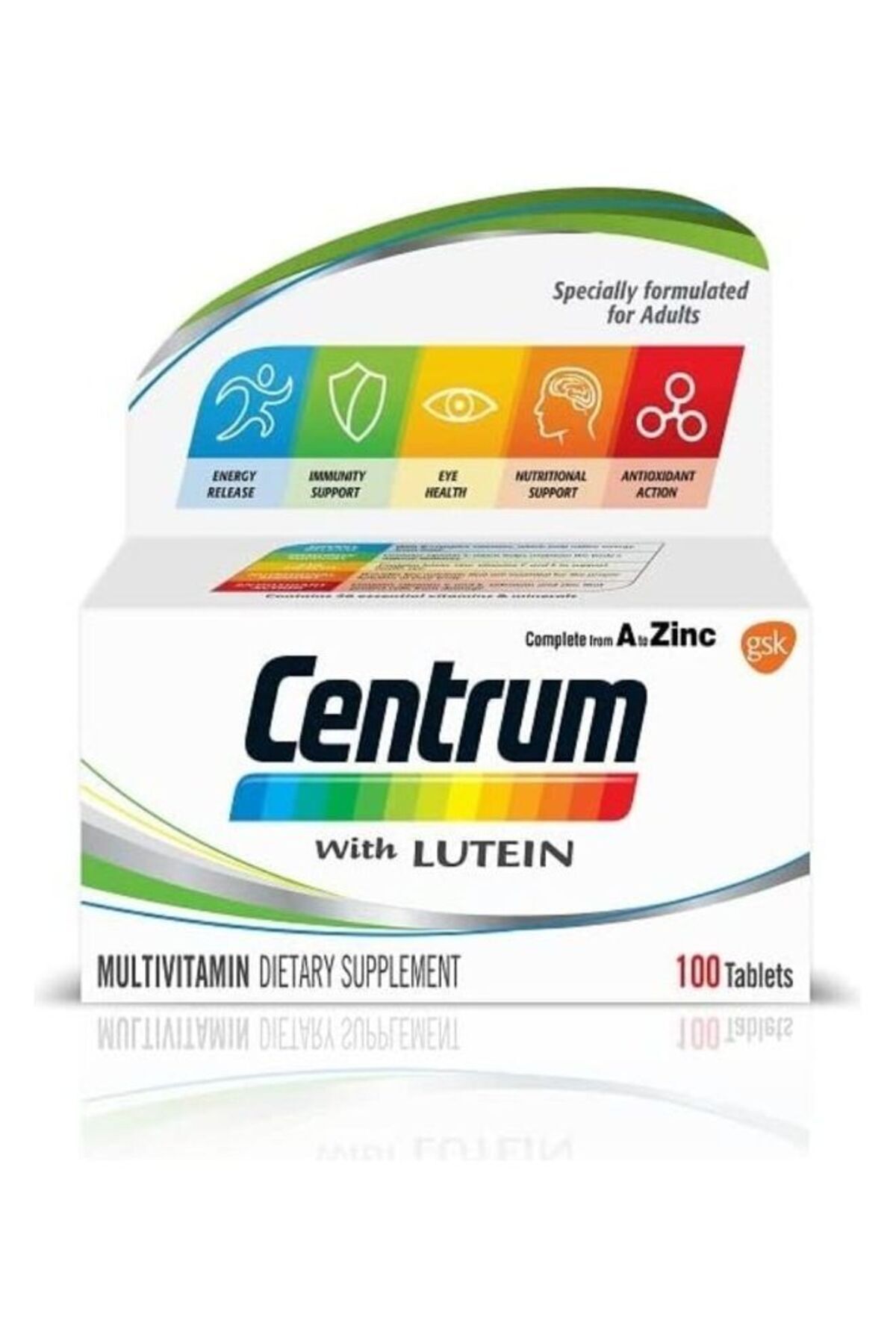 Centrum-100 Tablets Centrum With Lutein 1