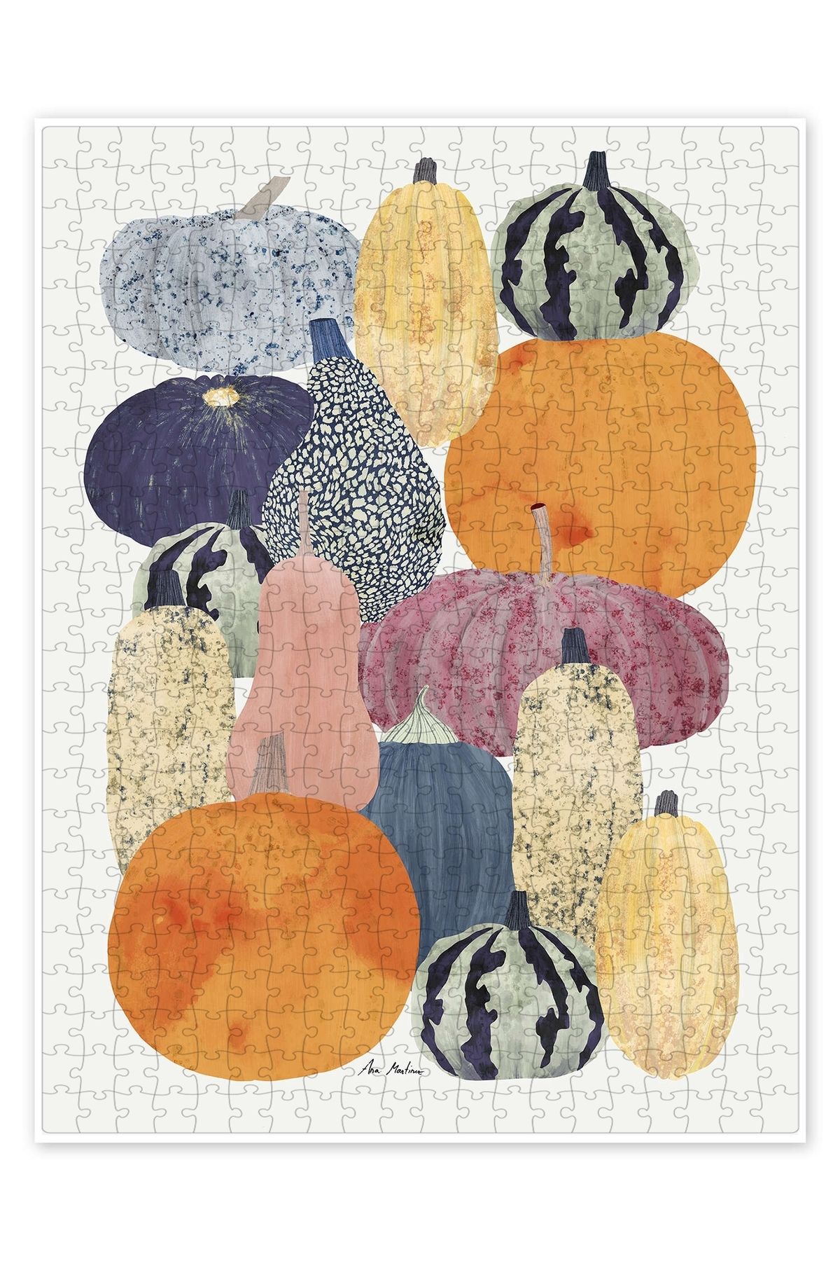 Jeronkarji Renkli Balkabağı Natürmort 500 Parça Puzzle Yapboz Mutfak Temalı Yetişkinler için