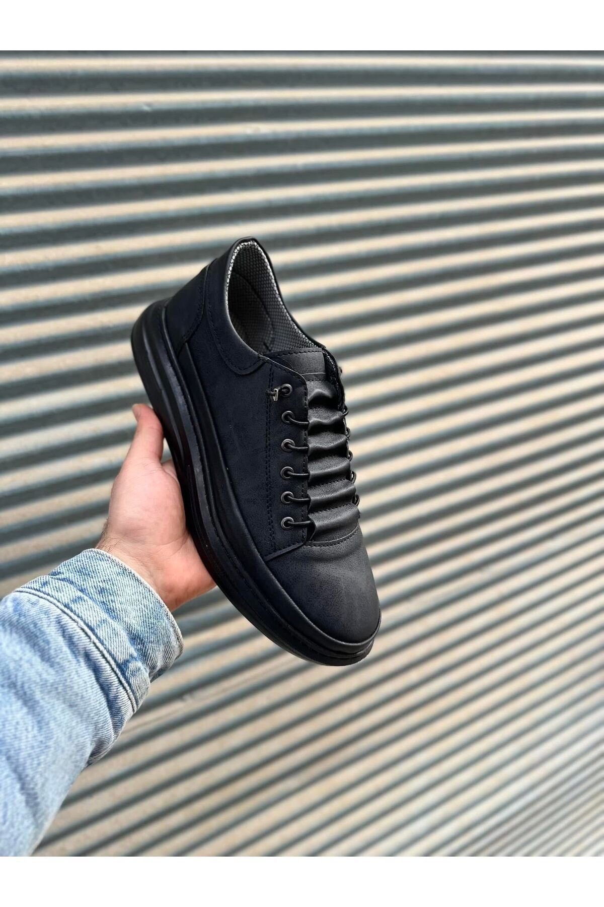MAYDANOZSHOES Siyah Erkek Günlük Sneaker Ayakkabı - Rahat Tabanlı Şık Tasarım
