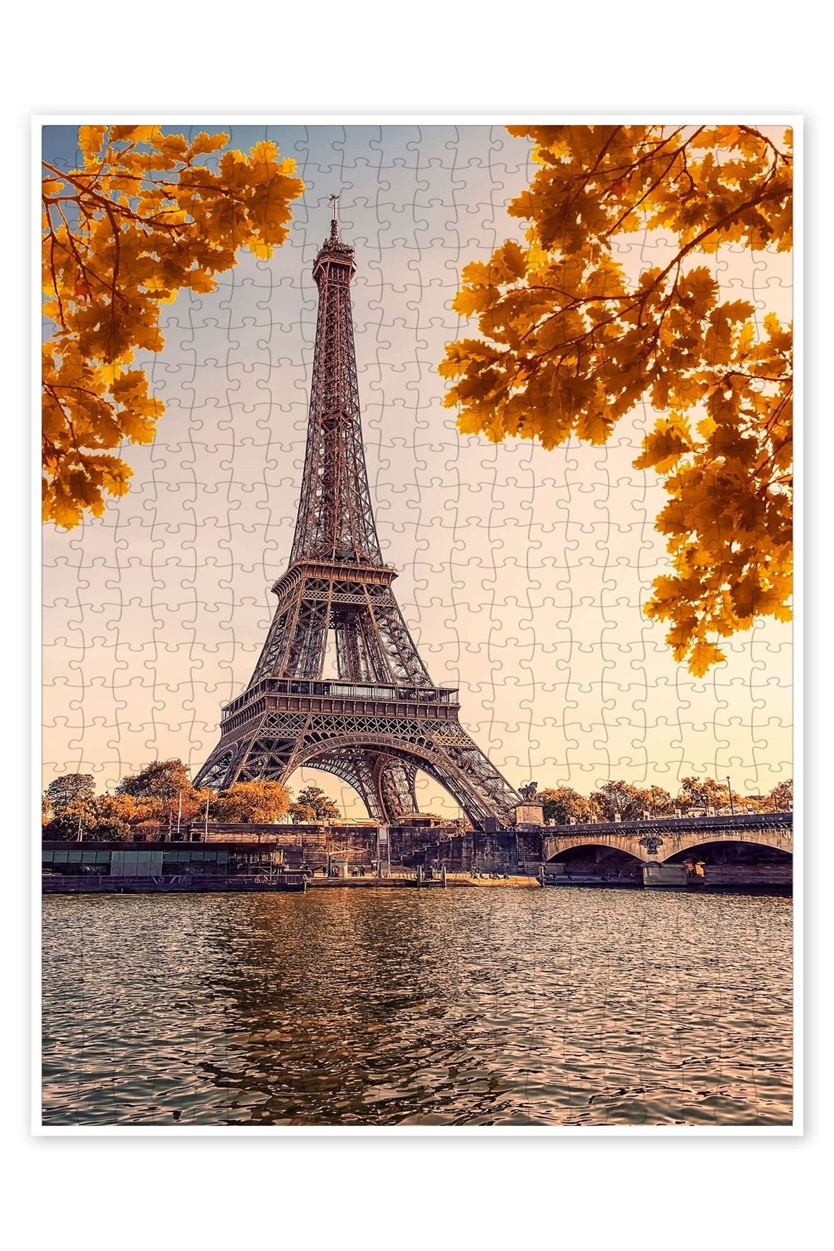 Jeronkarji Paris'te Sonbahar 500 Parça Puzzle Yapboz Şehir Manzara Temalı Hobilik