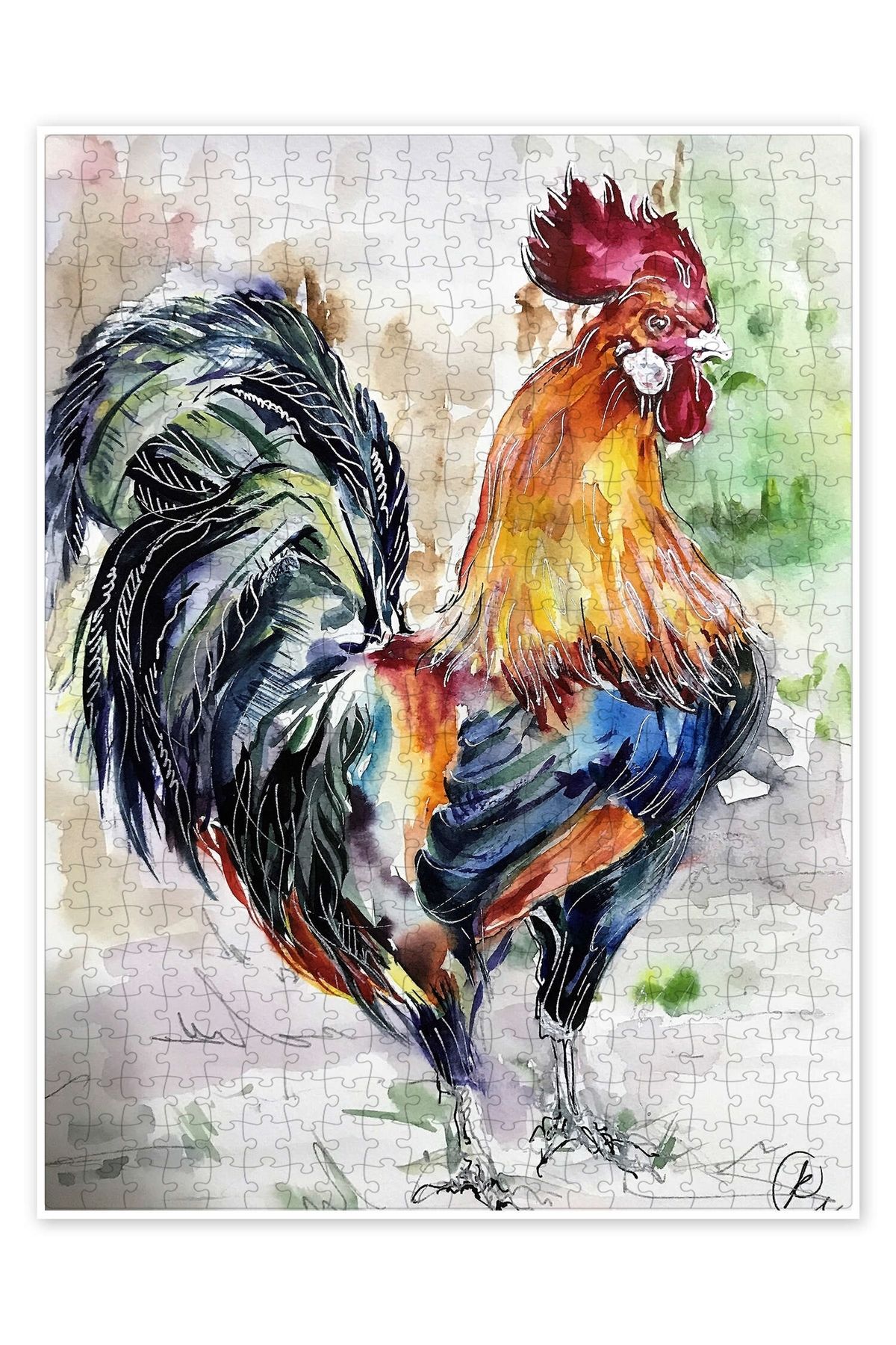 Jeronkarji Musluk 500 Parça Puzzle Yapboz Kedi Köpek Temalı Doğa ve Orman Hayvanları