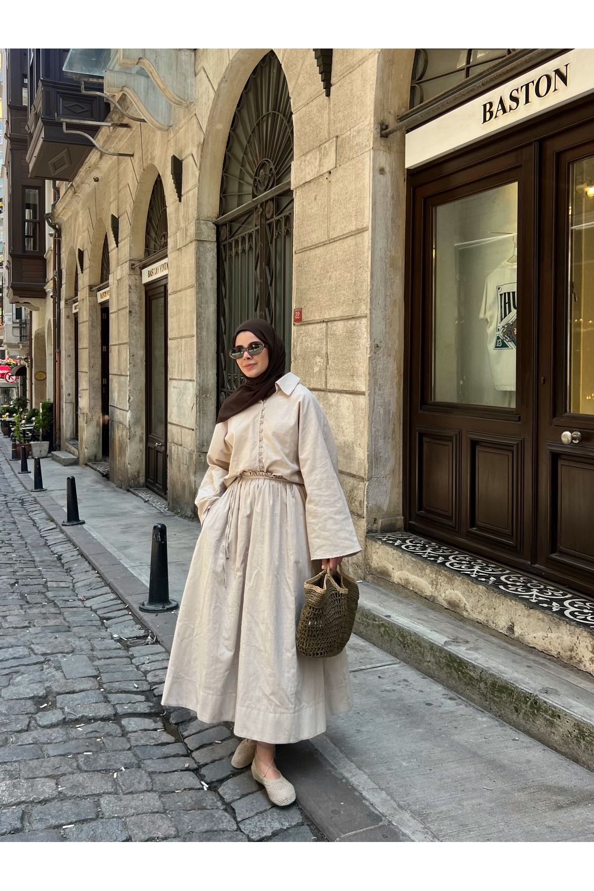 MODA AKSA İNCE DÜĞME PREMİUM KETEN TAKIM