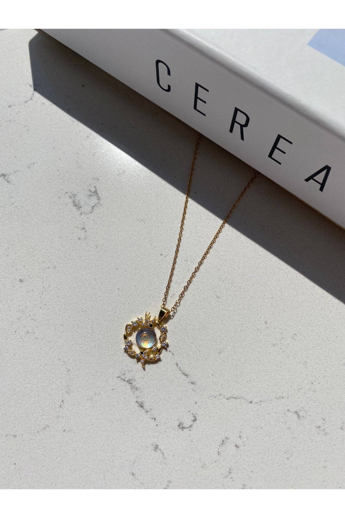 shop Çelik kolye .zirkon taşlı kolye ,kuş detaylı kolye