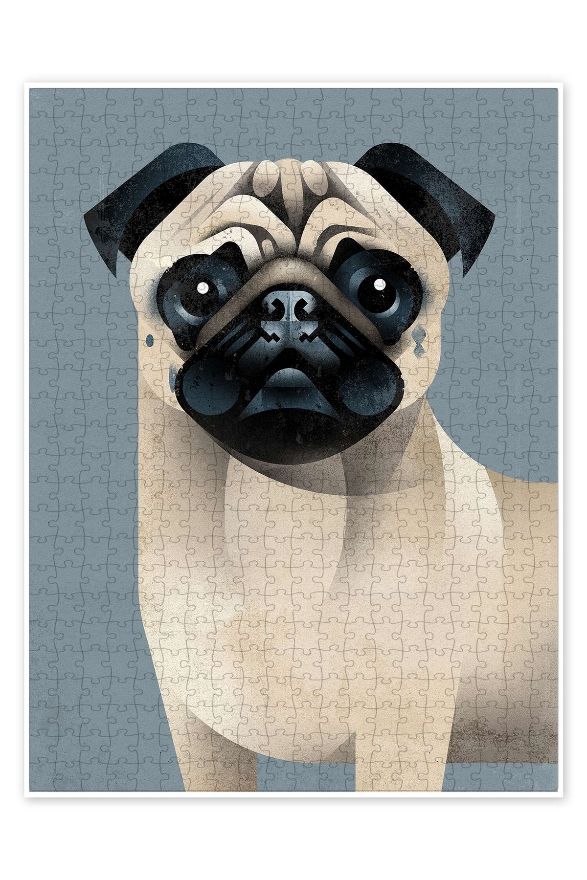 Jeronkarji Pug 500 Parça Puzzle Yapboz Kedi Köpek Temalı Doğa ve Orman Hayvanları
