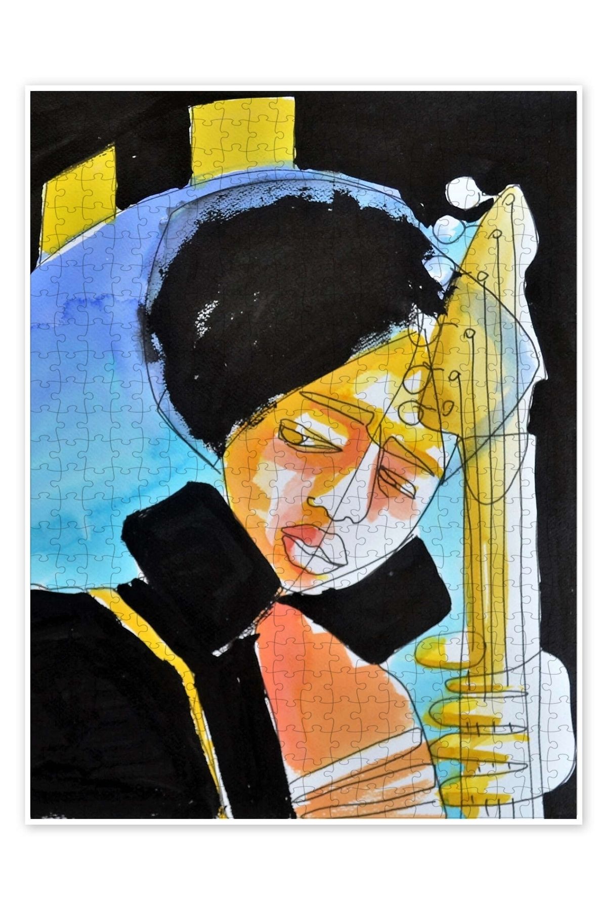 Jeronkarji Jimi 500 Parça Puzzle Yapboz Bohem Soyut Sanat Temalı