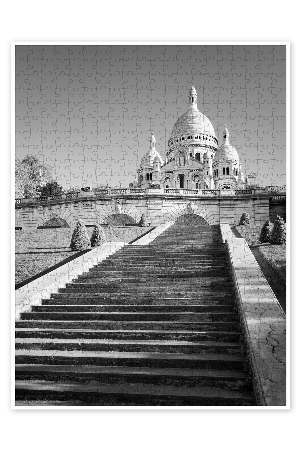 Jeronkarji Basilika Sacré Coeur, Montmartre, Paris 500 Parça Puzzle Yapboz Şehir Manzara Temalı Hobilik
