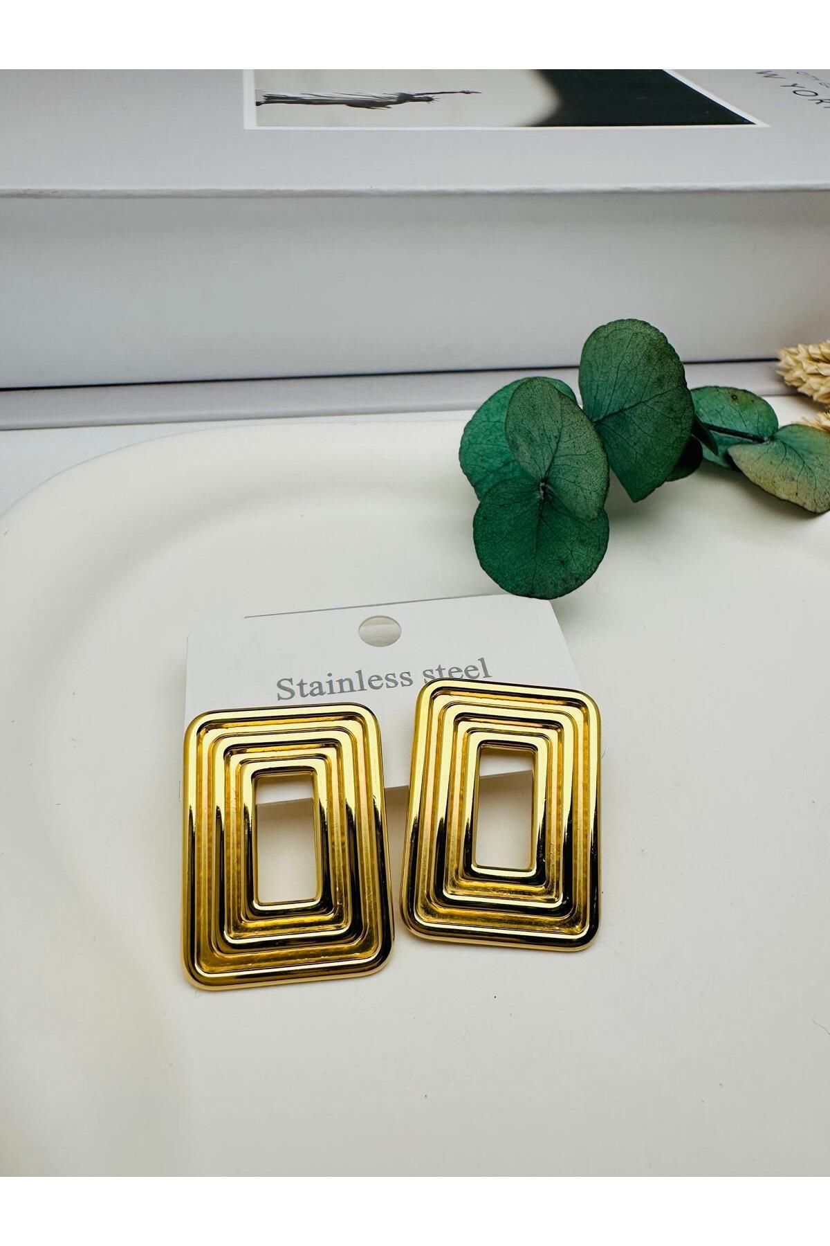 nerede bulurum Çelik Küpe (Gold) Kp511