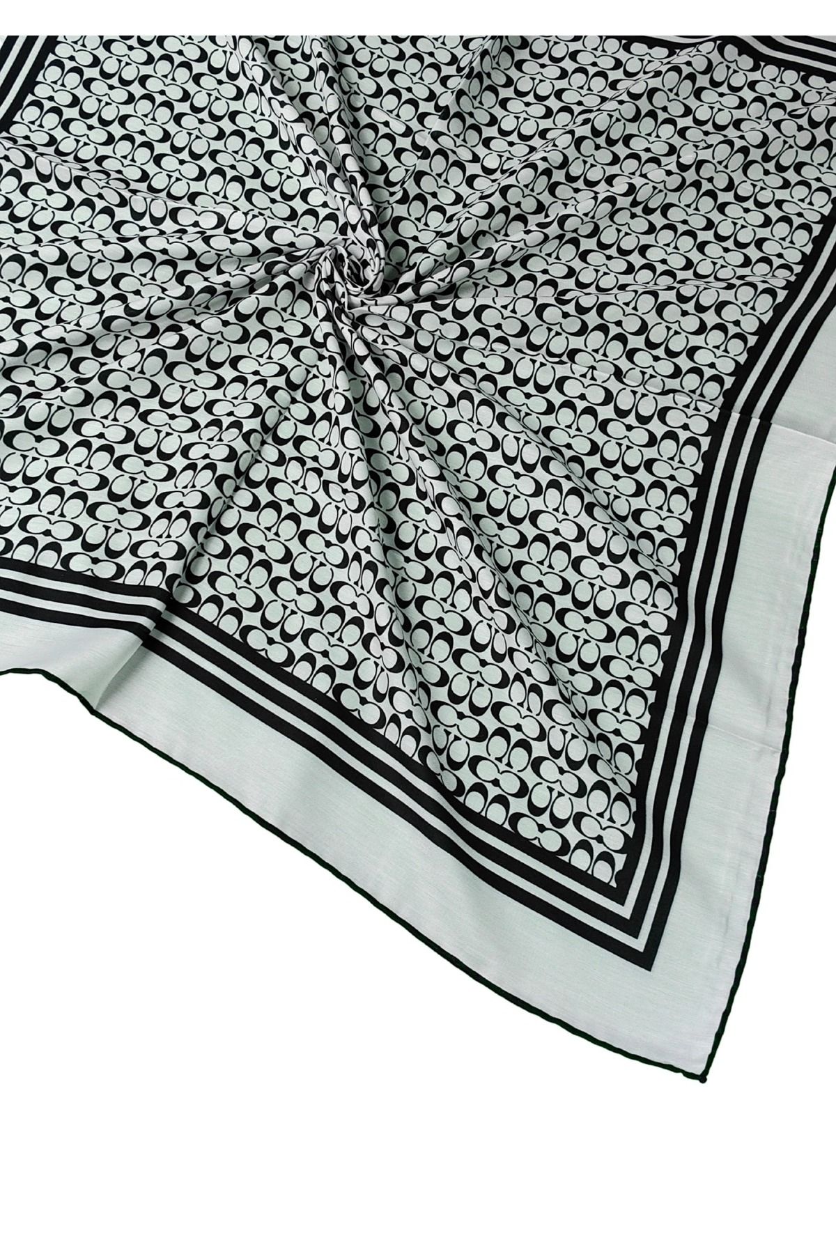 mim eşarp Işıl İpek C Desen Cotton Vual Eşarp 90x90 cm