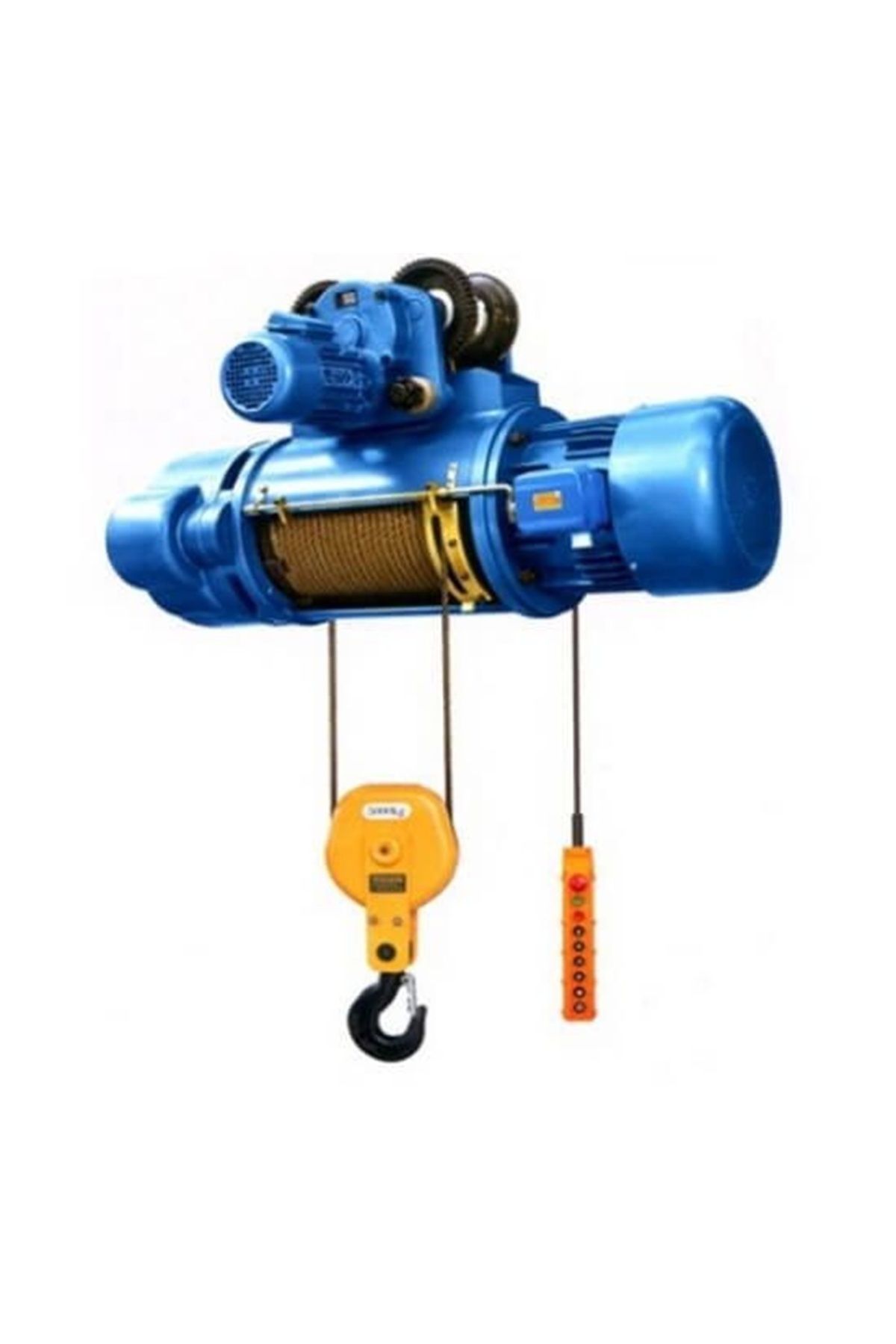 HİSTİCARET 2 Ton 9 Metre Elektrikli Halatlı Vinç | 3 kW Motor | Sanayi Tipi Kaldırma Vinci | 380V