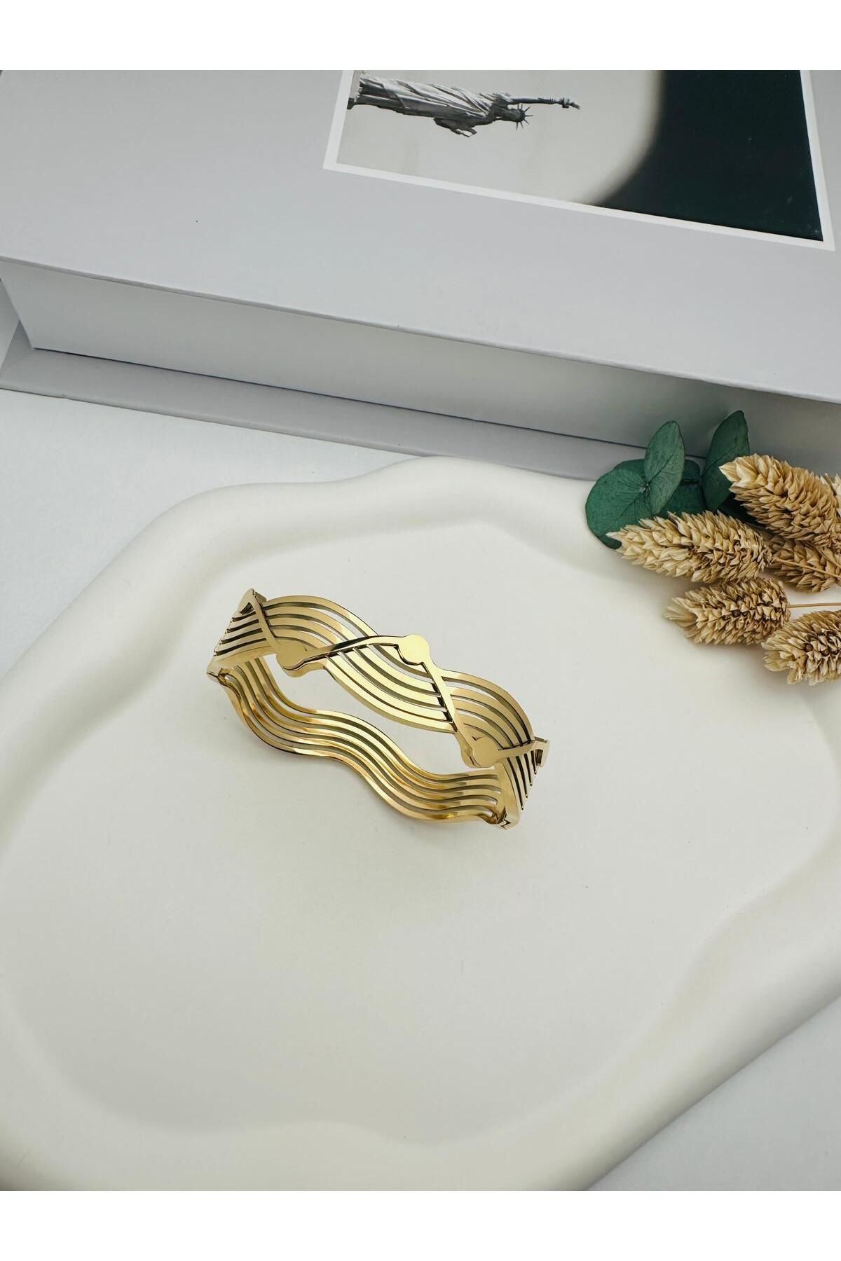 GLY ÇLKBİJUTERİ Çelik Kelepçe (Gold)