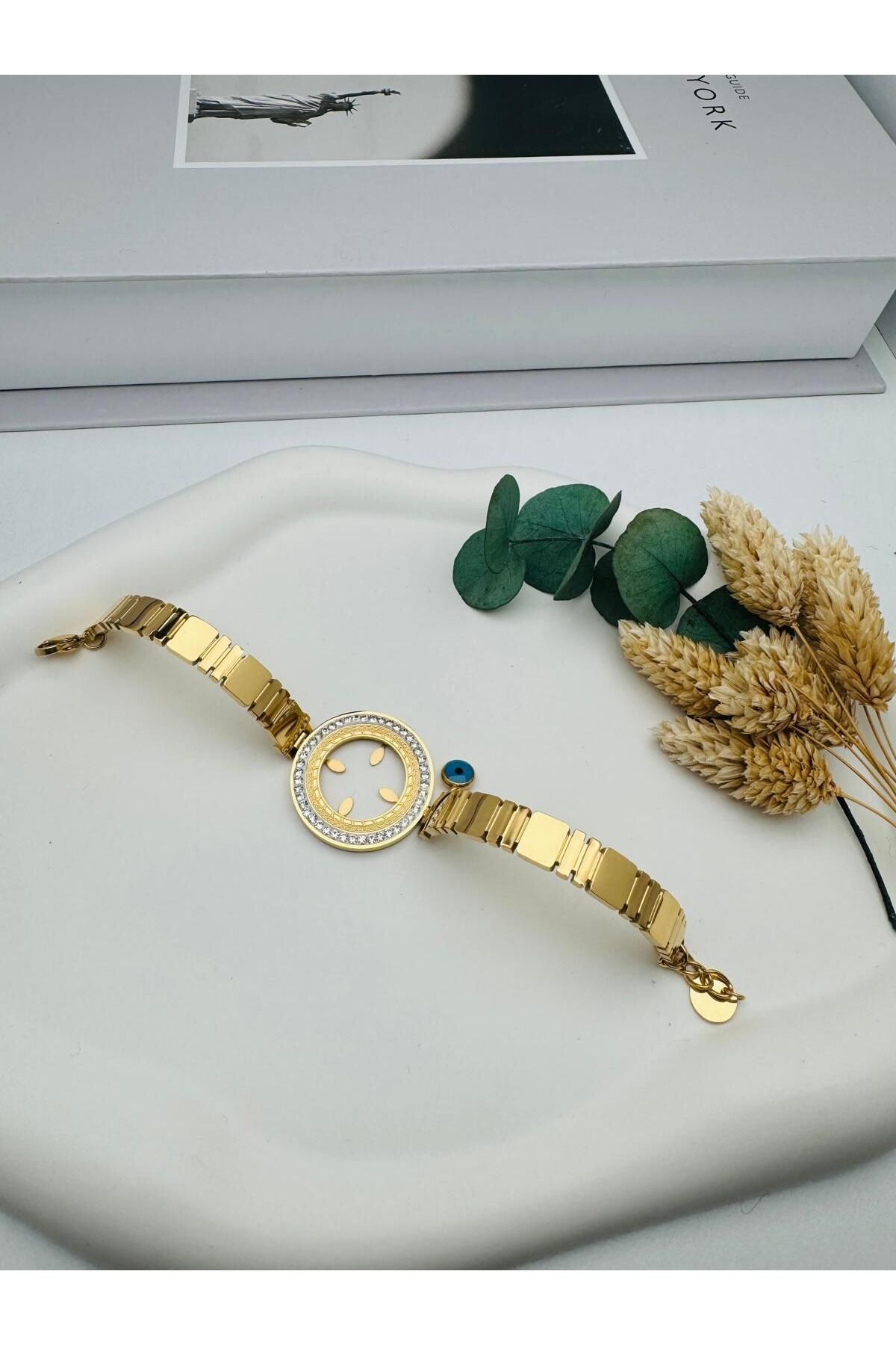 GLY ÇLKBİJUTERİ Çeyrek Takmalı Çelik (uzatmalı) Kelepçe (Gold) KLP 2109