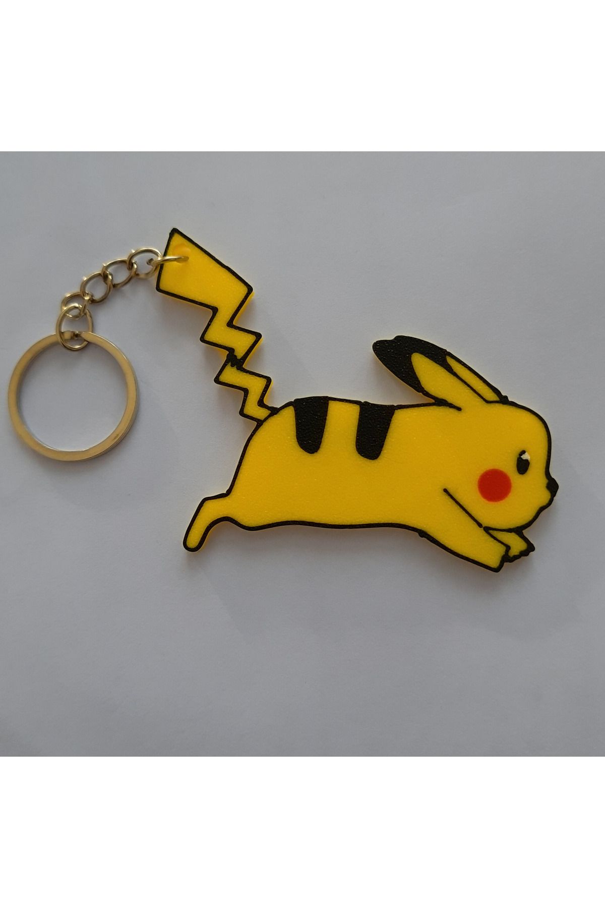 Mizaku Koşan Sevimli Pokemon Pikachu Anahtarlık Hediyelik Keychain