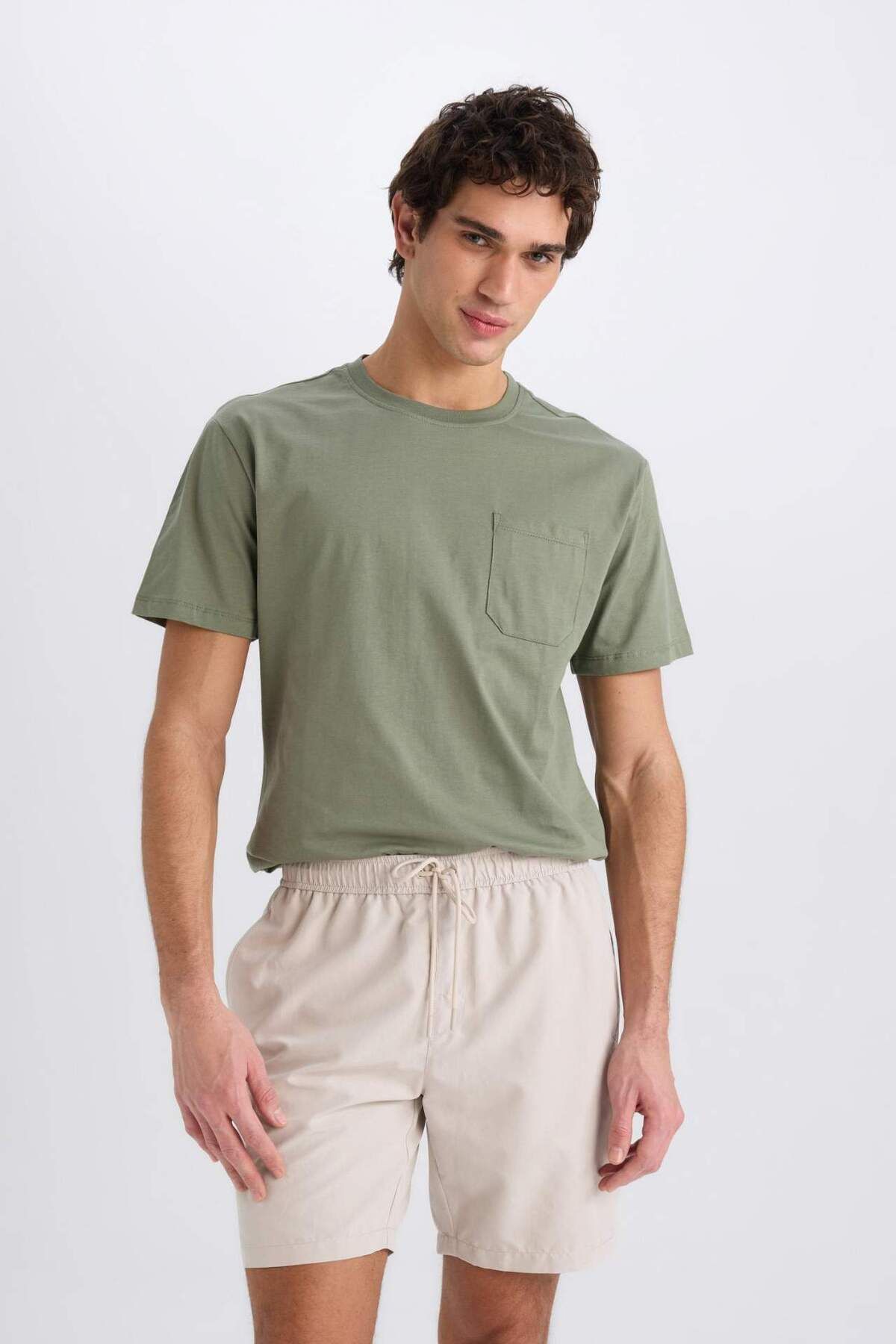 DeFacto-Mesh Lined Quick Dry Short Length Sea Shorts X2955Az25Hs 4