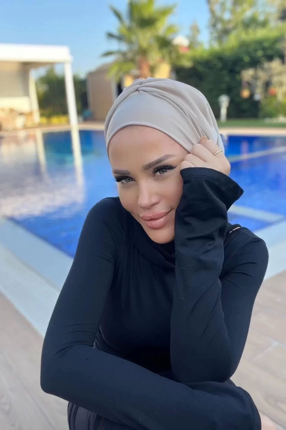 ladrans Sisre Önüdüz Dolgulu Bone Bej