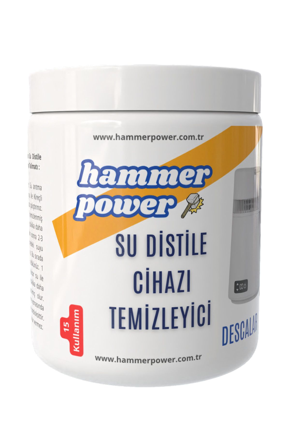 hammer power Otoklav Su Distile Cihazı Temizleyici 225g Klinikler ve Araştırma Laboratuvarları için