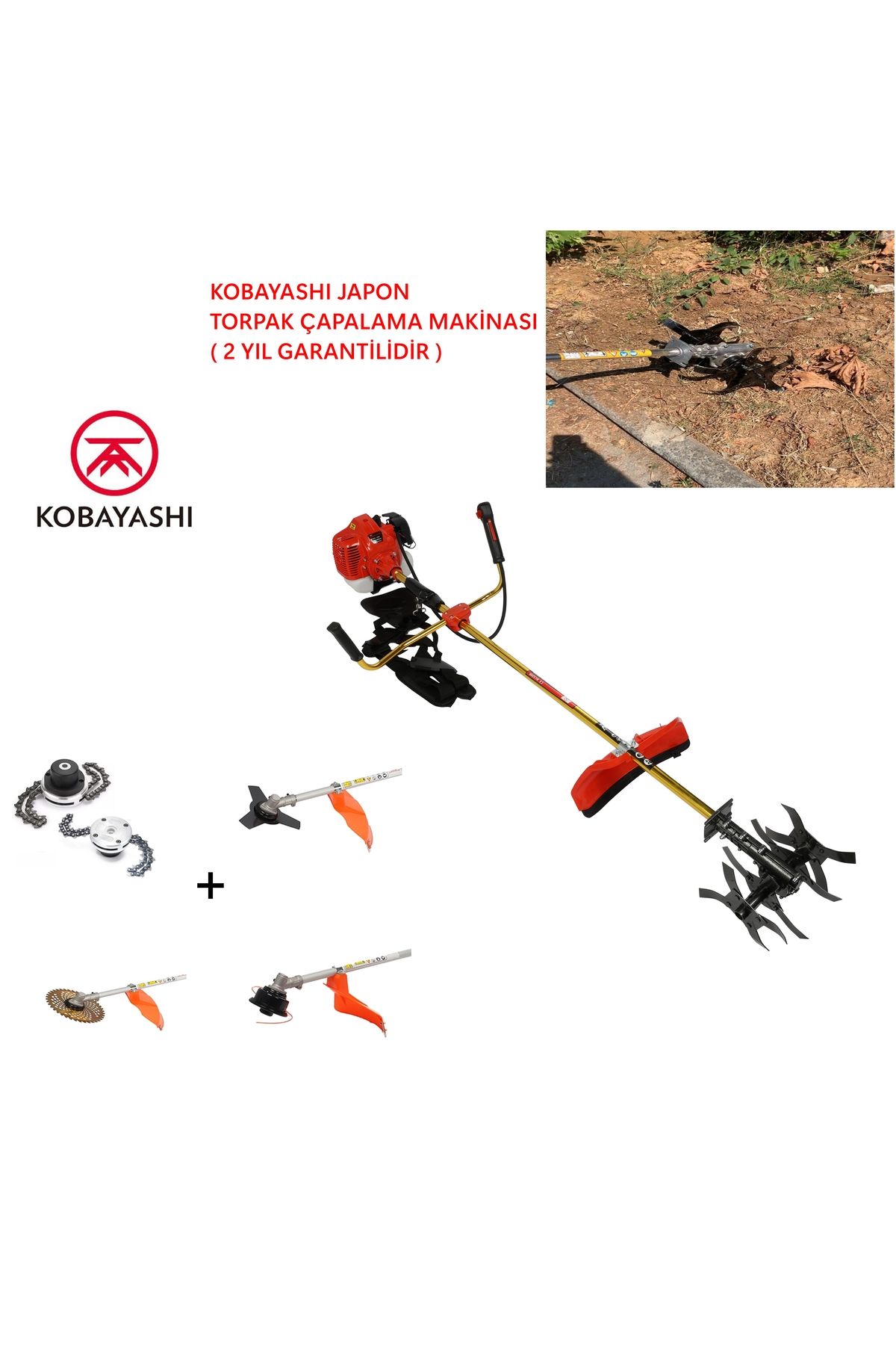 KOBAYASHI JAPON TOPRAK ÇAPALAMA MAKİNASI ( AKREP ÇAPA ) 5,7 HP