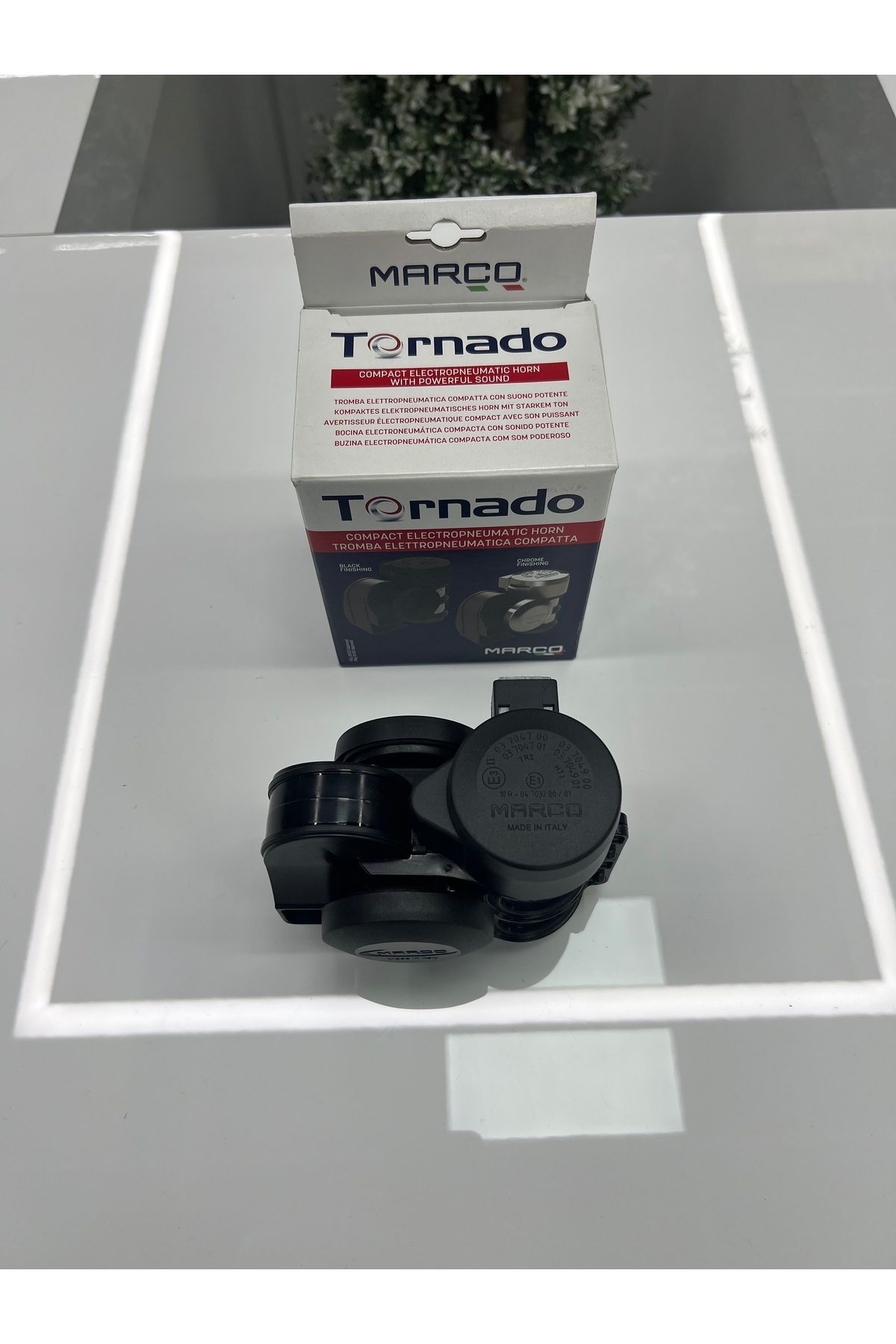 Marco İTALY TR2 TORNADO 12V Entegre kompresörlü kompakt çift tonlu korn