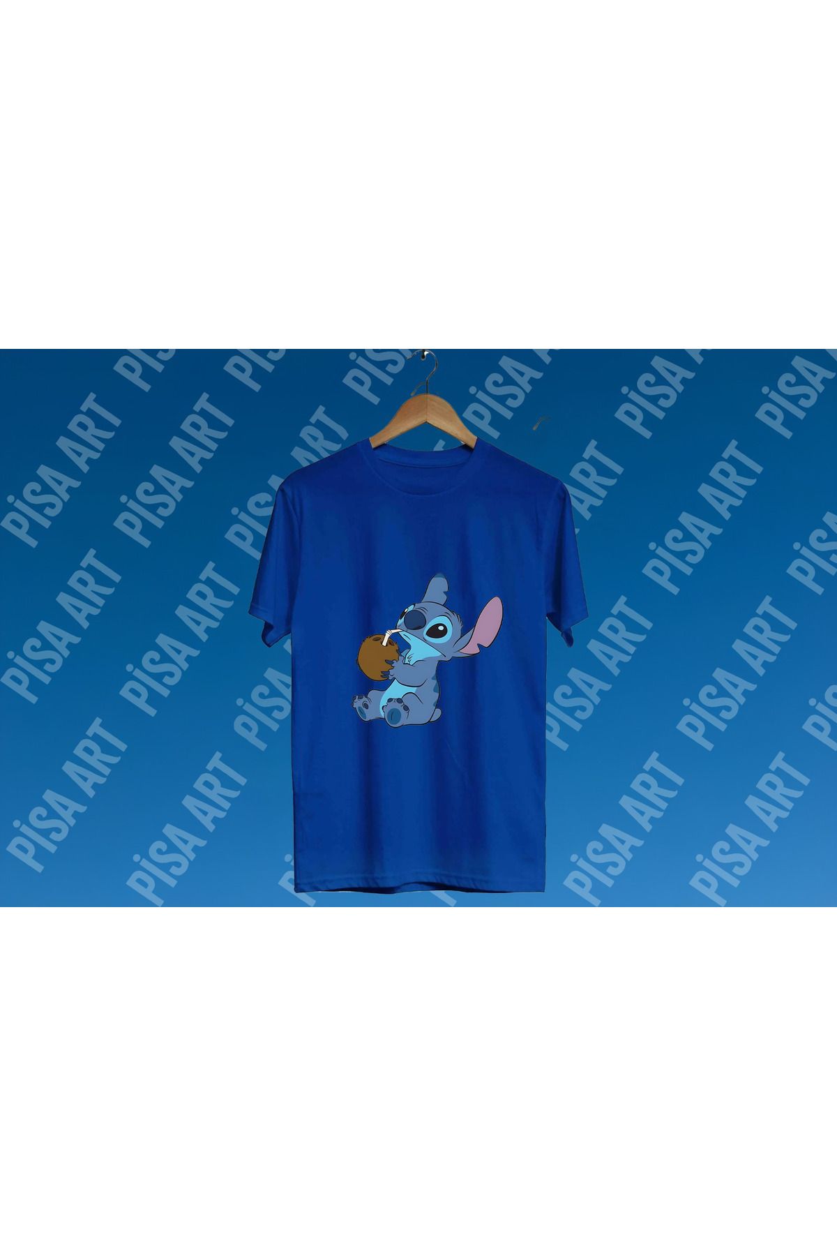 Pisa Art Stitch Hindistan Cevizi Özel Tasarım Unısex T-Shırt