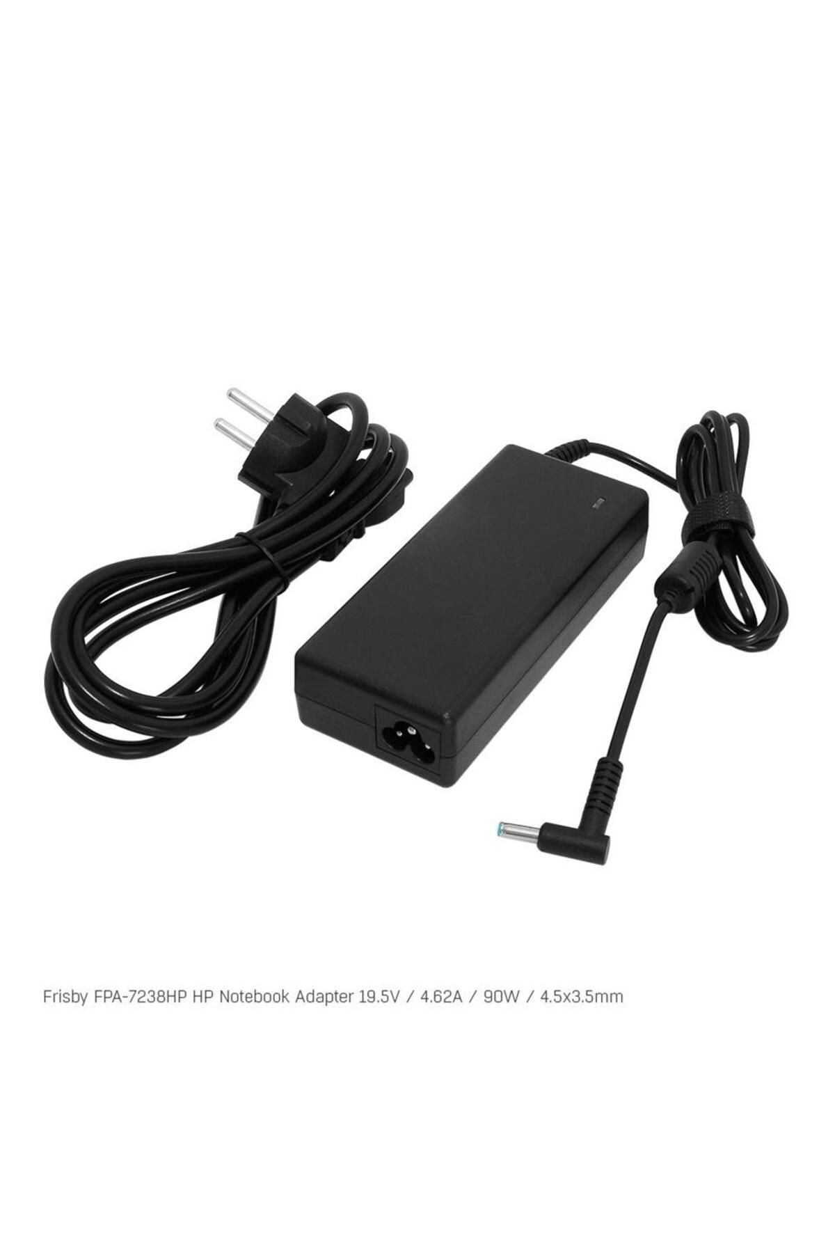 Vobotek Teknoloji Frisby FPA-7238HP Notebook Adaptör (HP) 19.5V 4.62A (Uç Boyutu : 4.5 x 3.5mm )