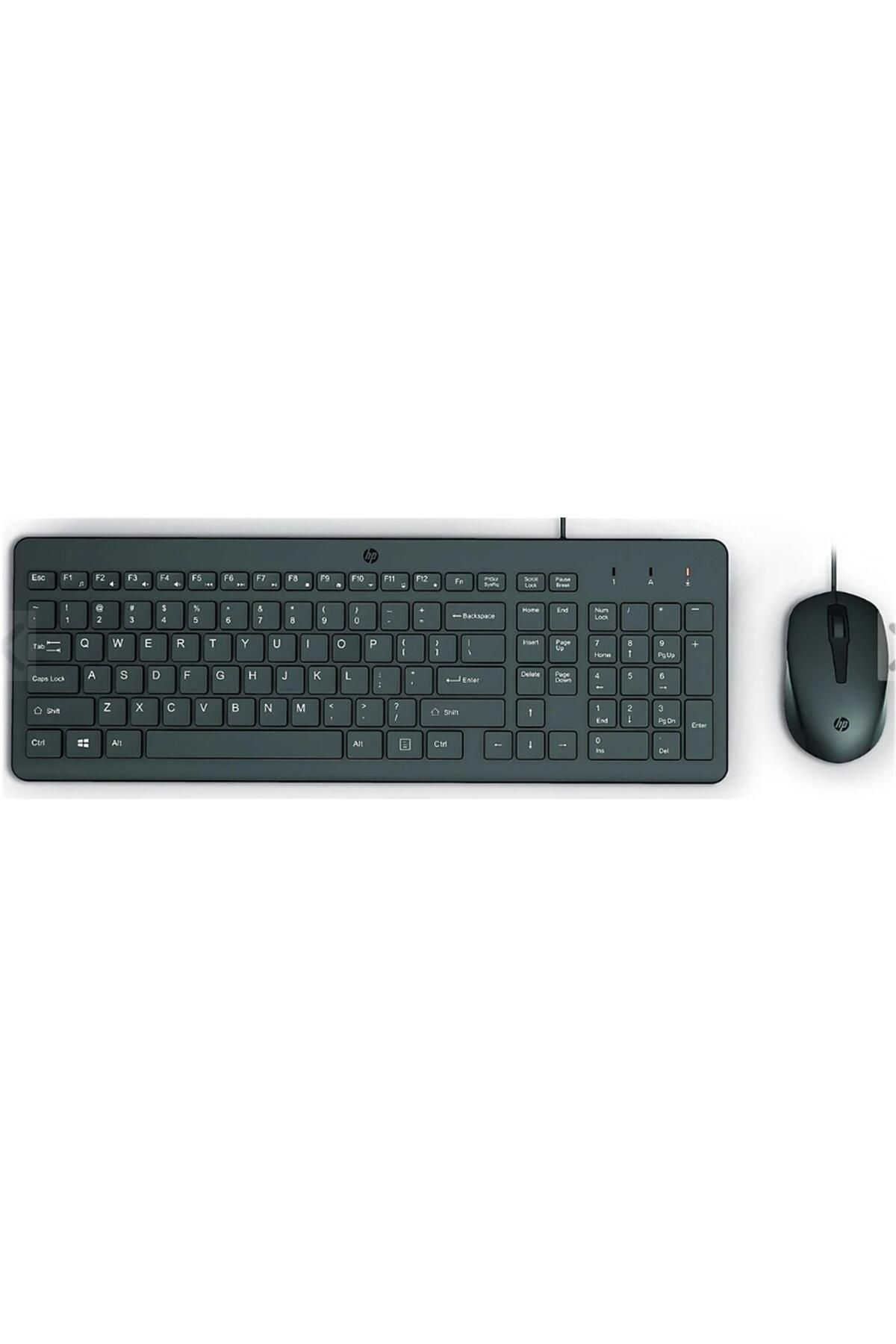 Vobotek Teknoloji HP 150 Wired 240J7AA 1600Dpı Kablolu Klavye Mouse Seti