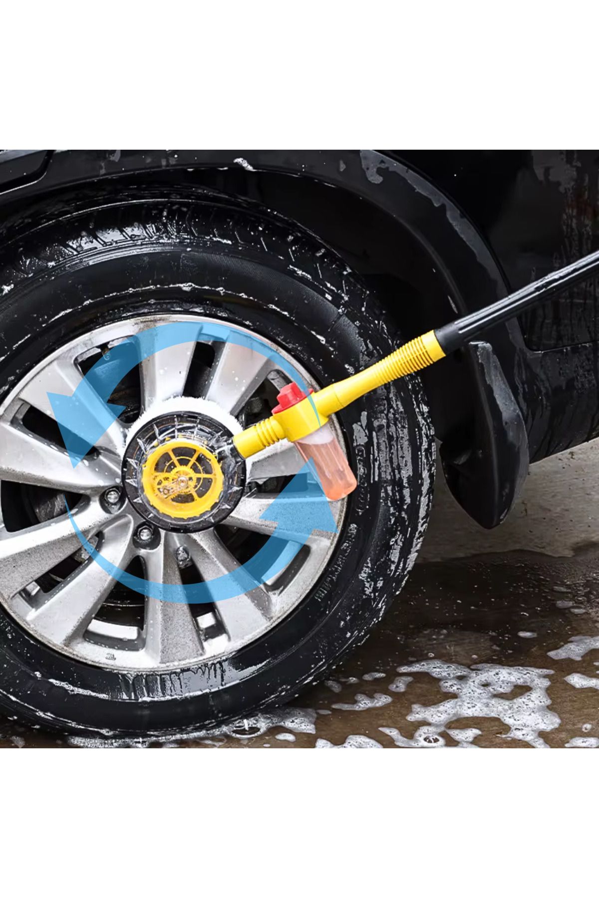 Generic-APF® Car Wash Rotating Brush – Automatic Foaming, Long Handle 100cm 3