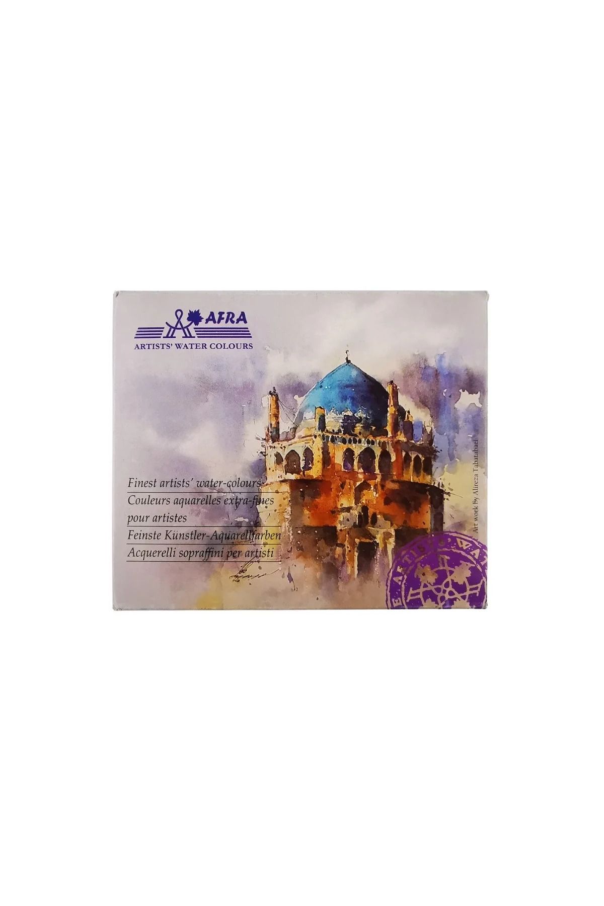 Afra Artists Water Colours Sulu Boya Tablet Seti 12li Plastik Kutuda