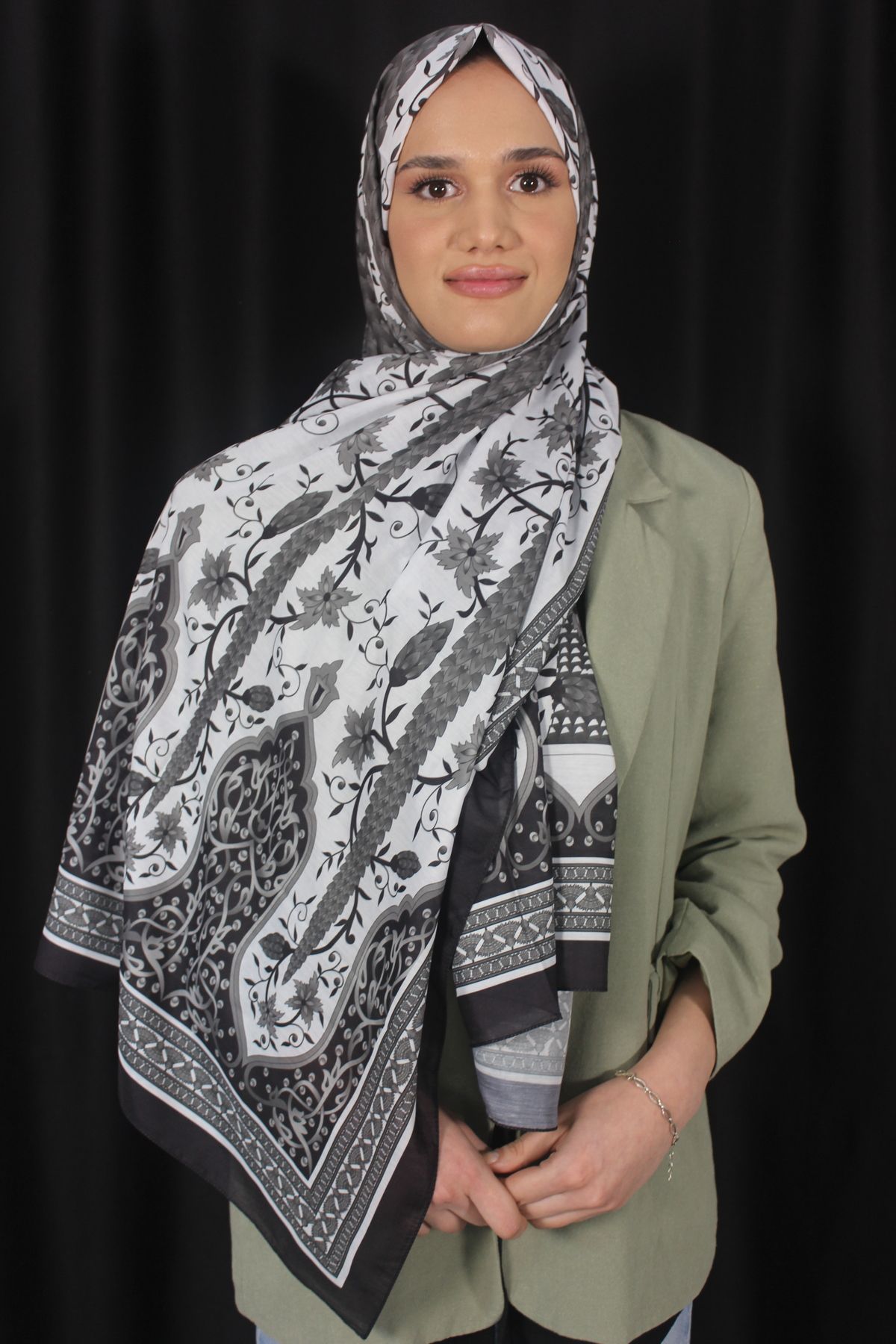 Mirissa scarf MİRİSSA SCARF PREMIUM KALİTE DİJİTAL SOFT ŞAL ETNİK DESEN