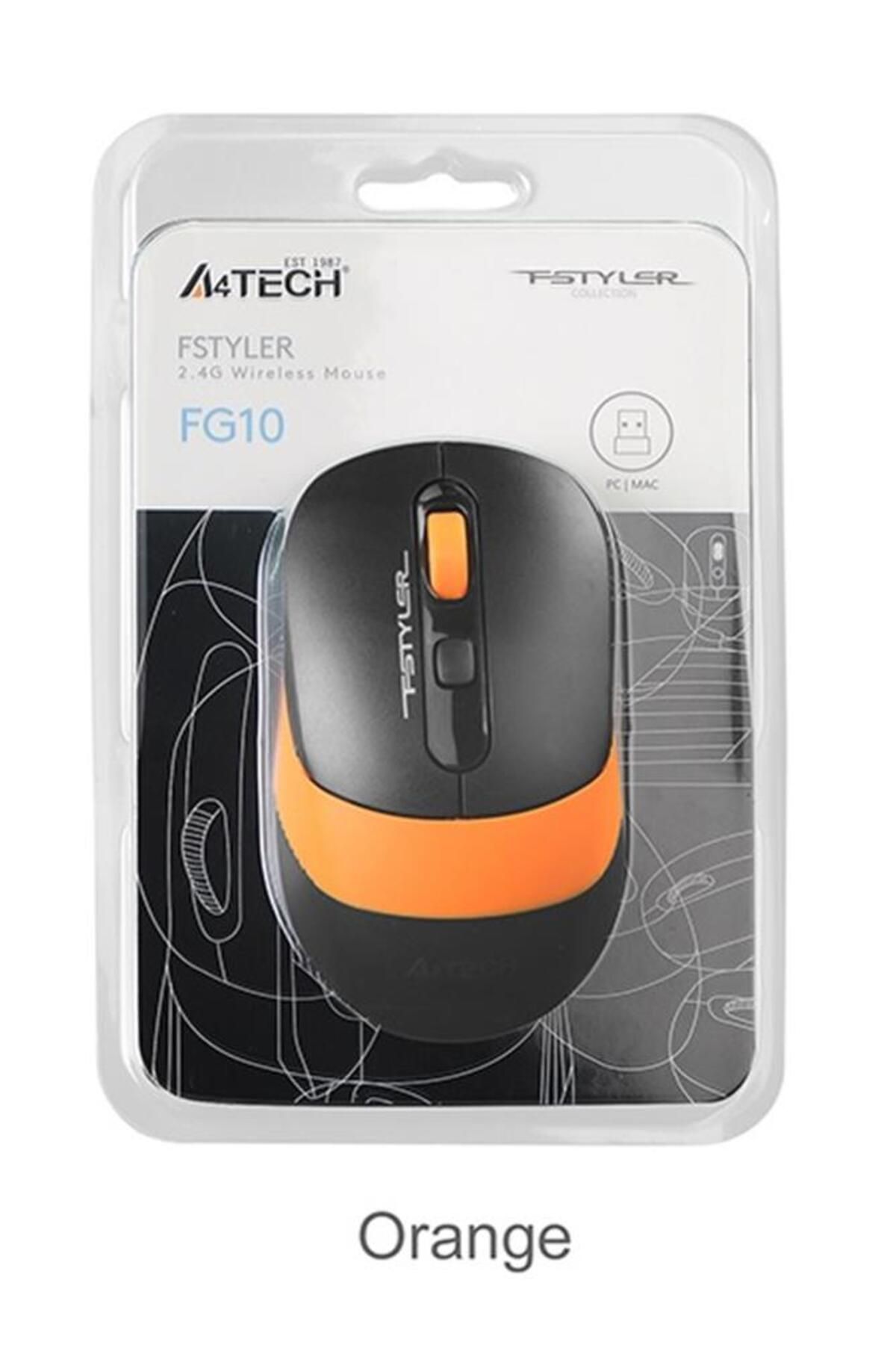 Vobotek Teknoloji A4 Tech Fg10 Turuncu Nano Kablosuz Optik 2000 Dpı Mouse