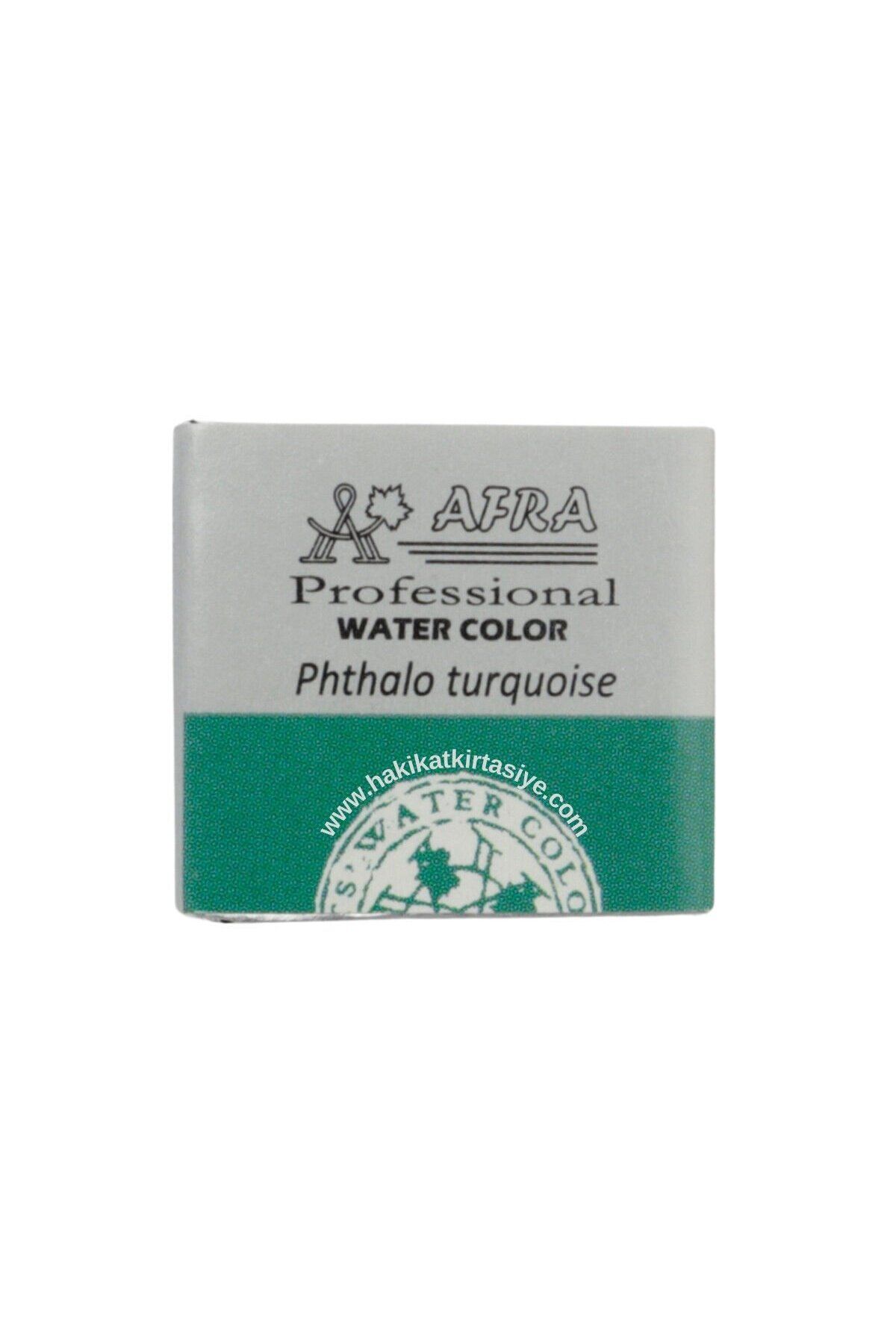 Afra Profesyonel Tam Tablet Sulu Boya 458 Phthalo Turquoise