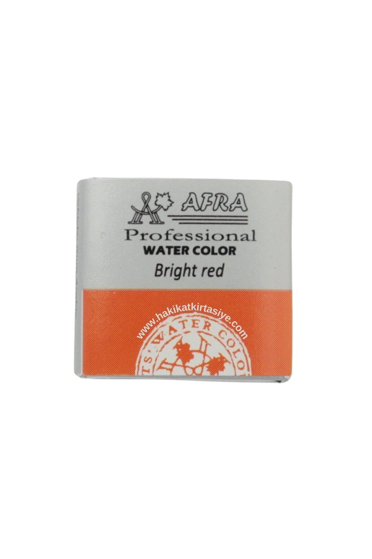 Afra Profesyonel Tam Tablet Sulu Boya 332 Bright Red