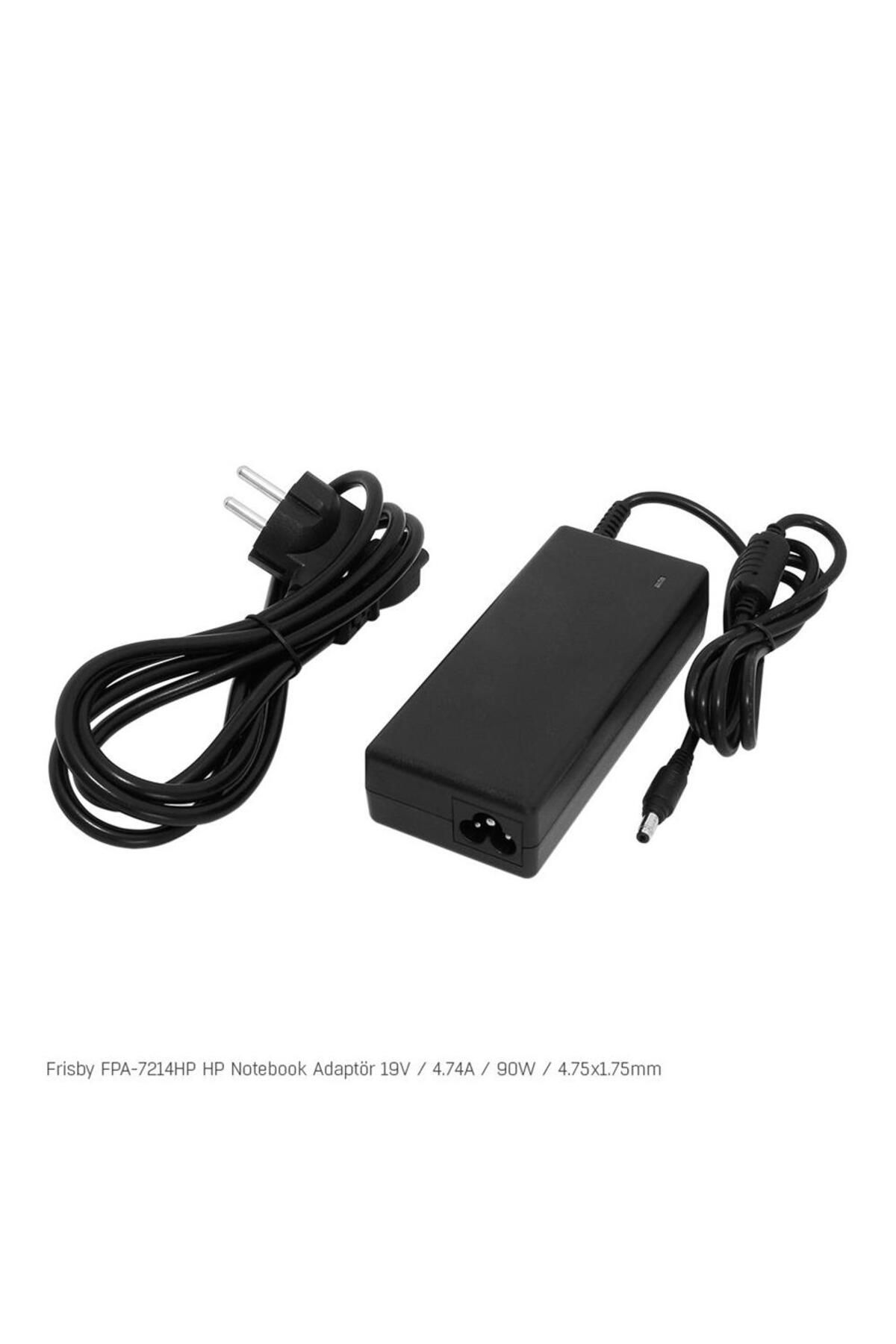 Vobotek Teknoloji Frisby FPA-7214HP Notebook Adaptör (HP) 19V 4.74A (Uç Boyutu : 4.75 x 1.7mm)
