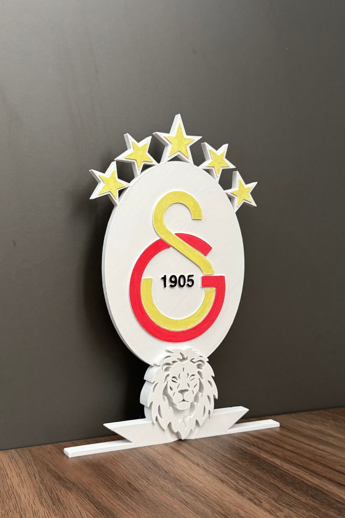 Sapphire 3D Gs.galatasaray Aslanı Figürlü Fanatik Futbol Severlere Hediyelik Dekoratif Ürün