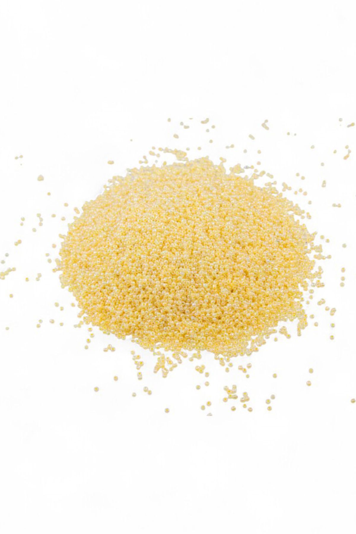 Serhat Aksesuar ve El İşçilik 2 Renk Krem (11/0) 2 mm Kum Boncuğu 100 gr