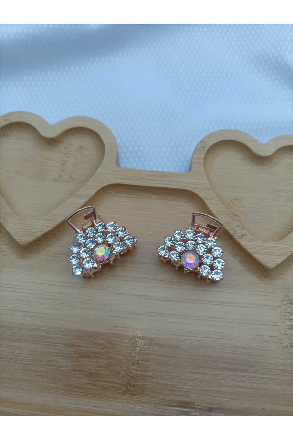 JHTshop 2li Taşlı Mandal Toka Kadın* 2,5cm/ *2,5cm*